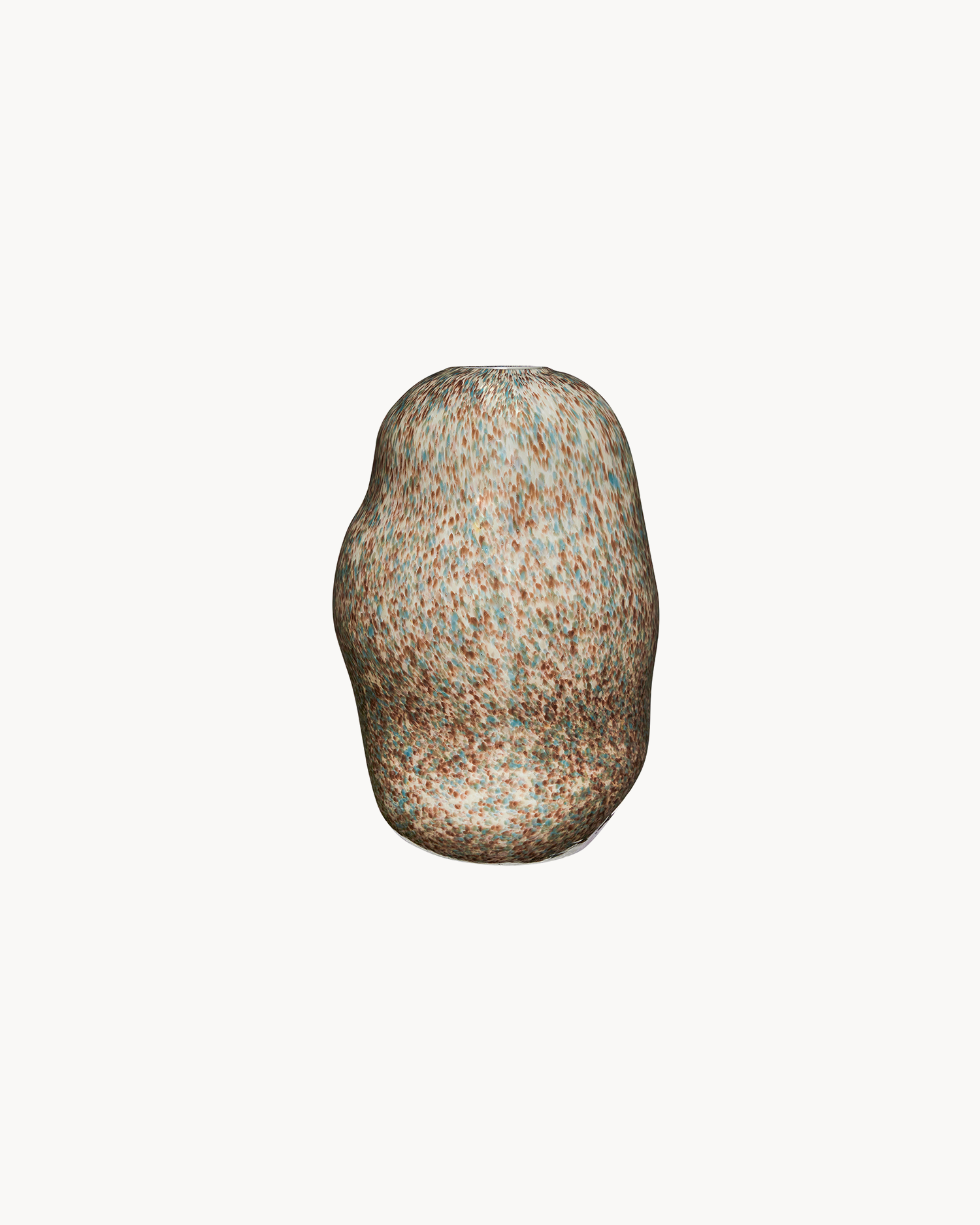 Vaso in vetro dalla forma organica Miro, marrone