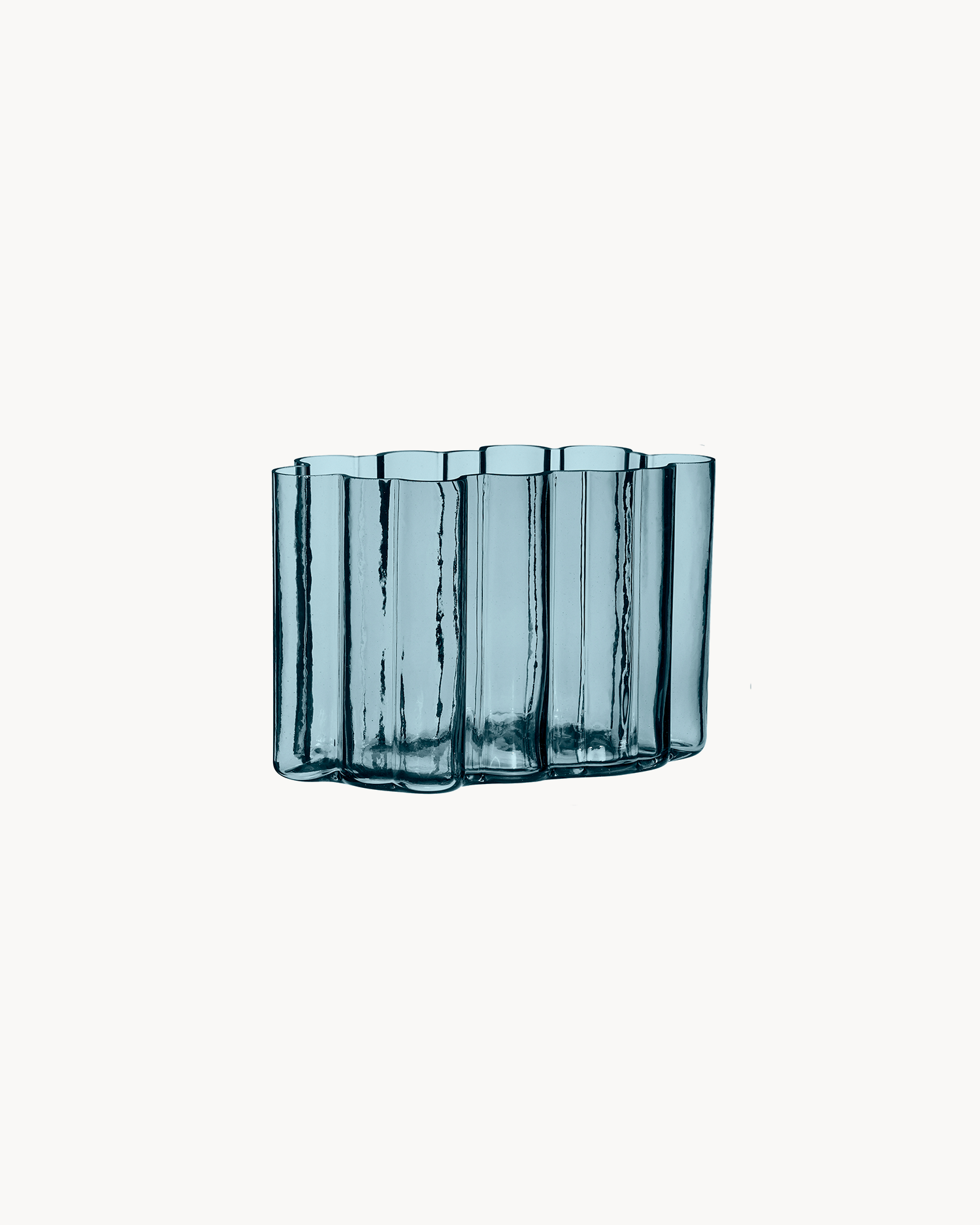 Vaso in vetro Umber, blu