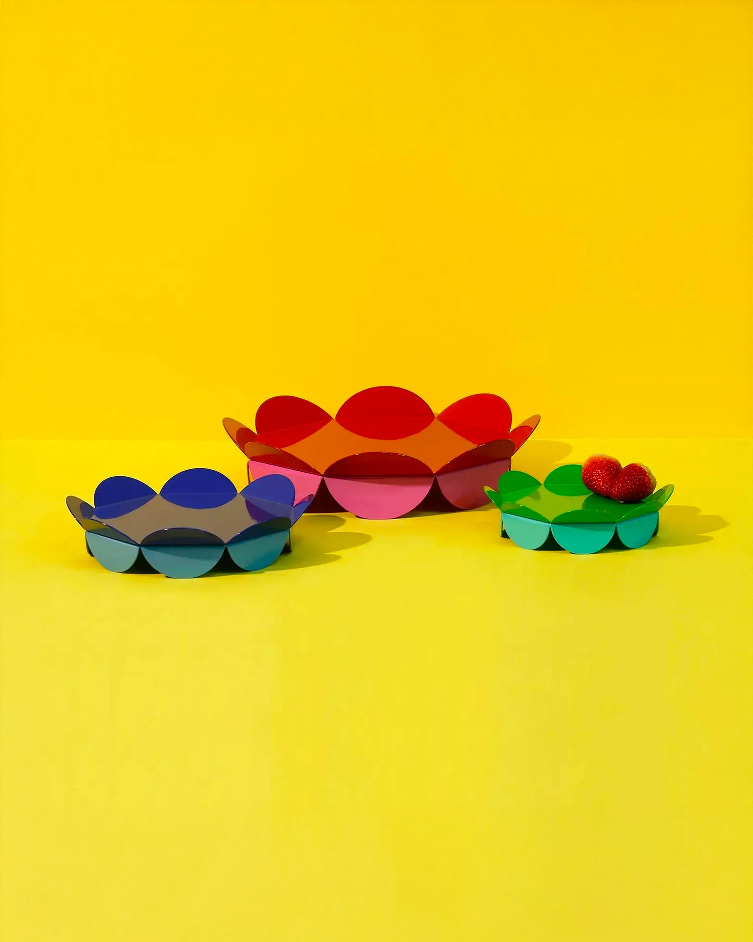 Bowl in metallo fatta a mano Flower