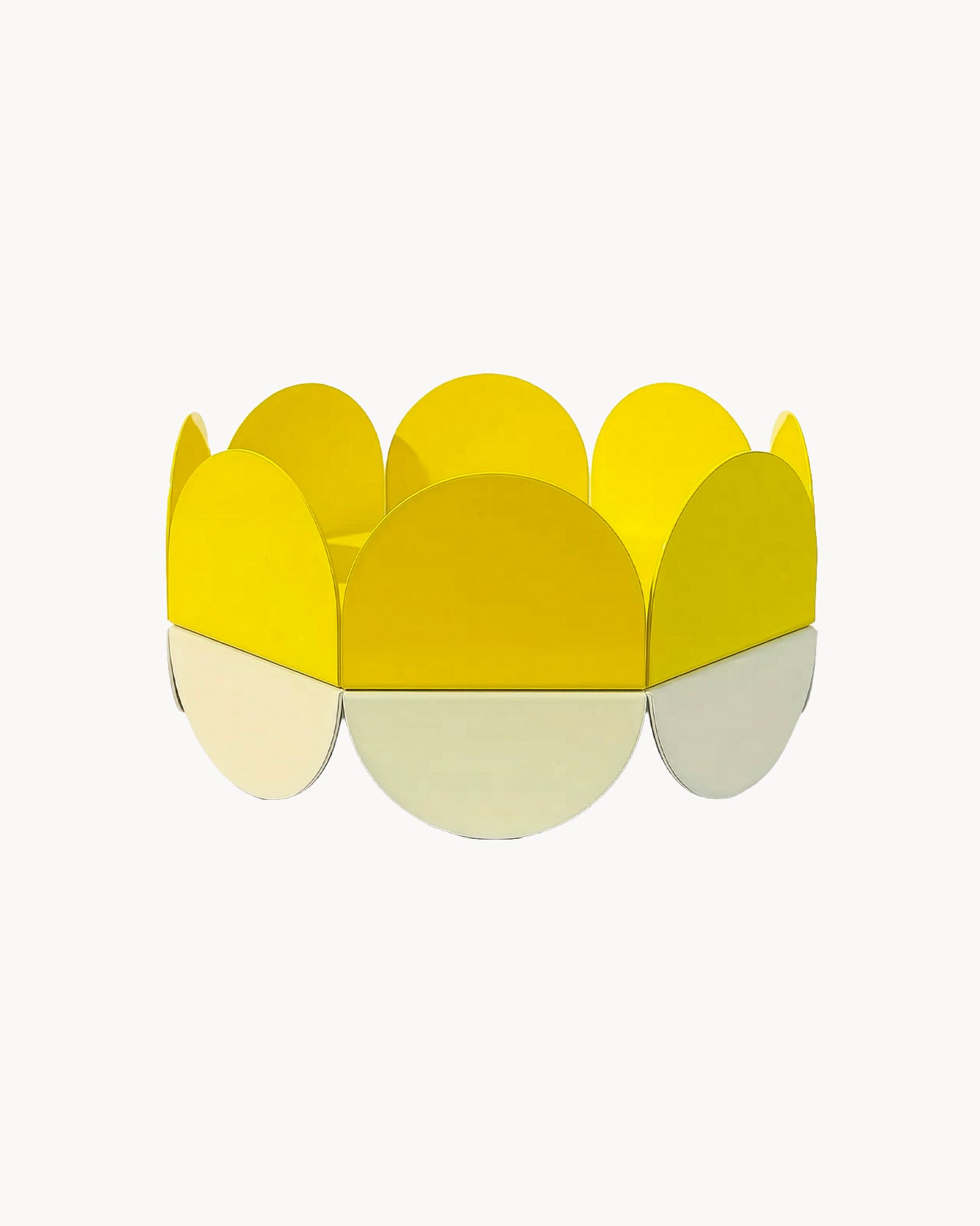 Portafrutta in metallo fatto a mano Wave