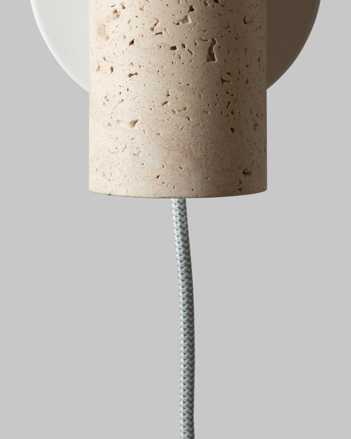 Lampada da parete in travertino Tivoli