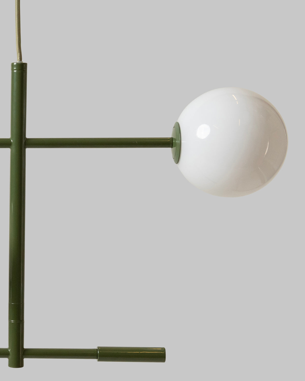Lampada a sospensione in metallo e vetro Copenhagen