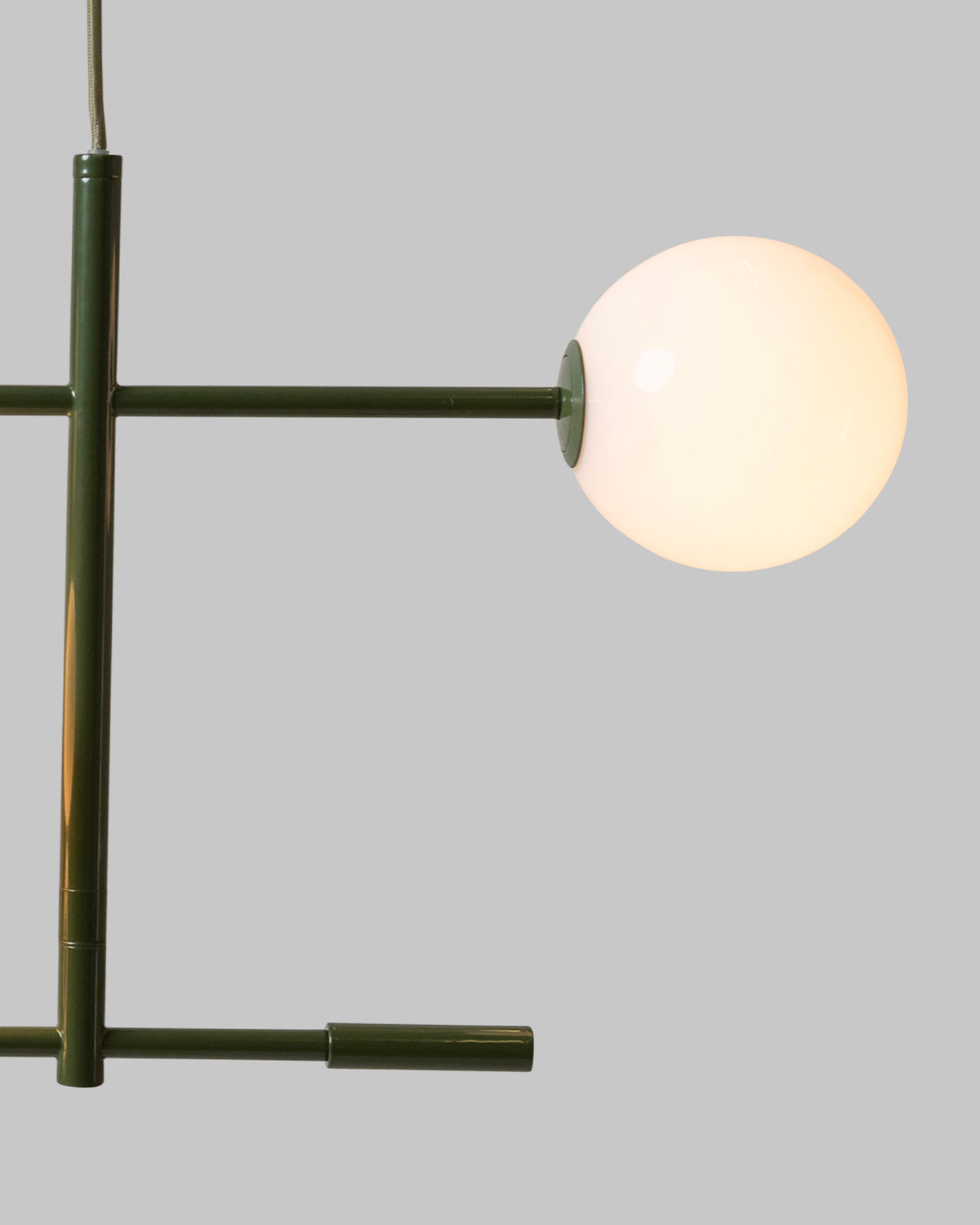 Lampada a sospensione in metallo e vetro Copenhagen
