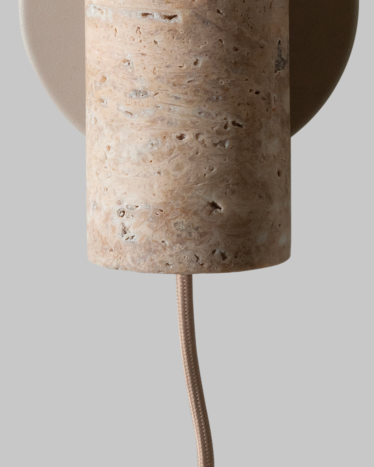 Lampada da parete in travertino Tivoli