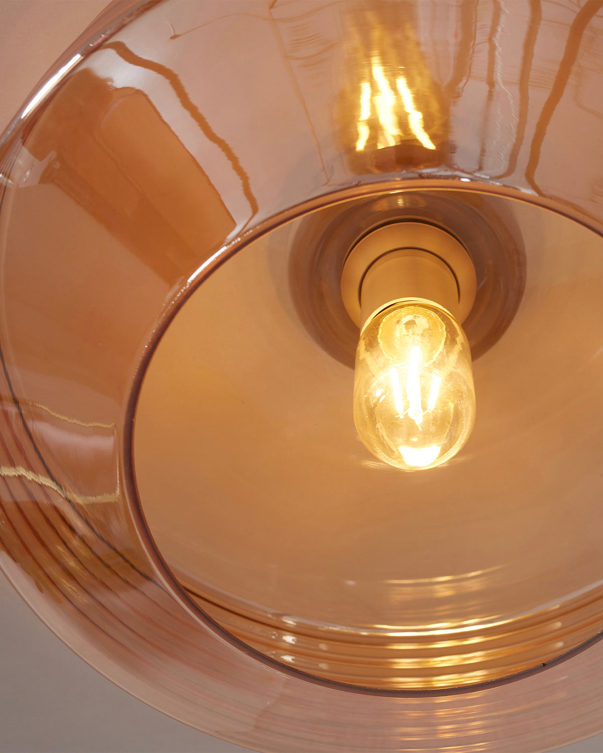 Lampada da soffitto in vetro rigato Verona
