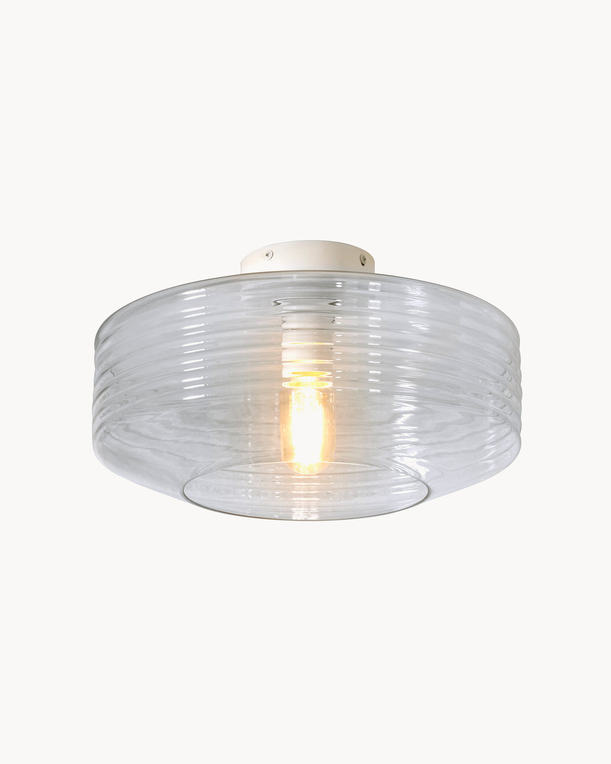 Lampada da soffitto in vetro rigato Verona