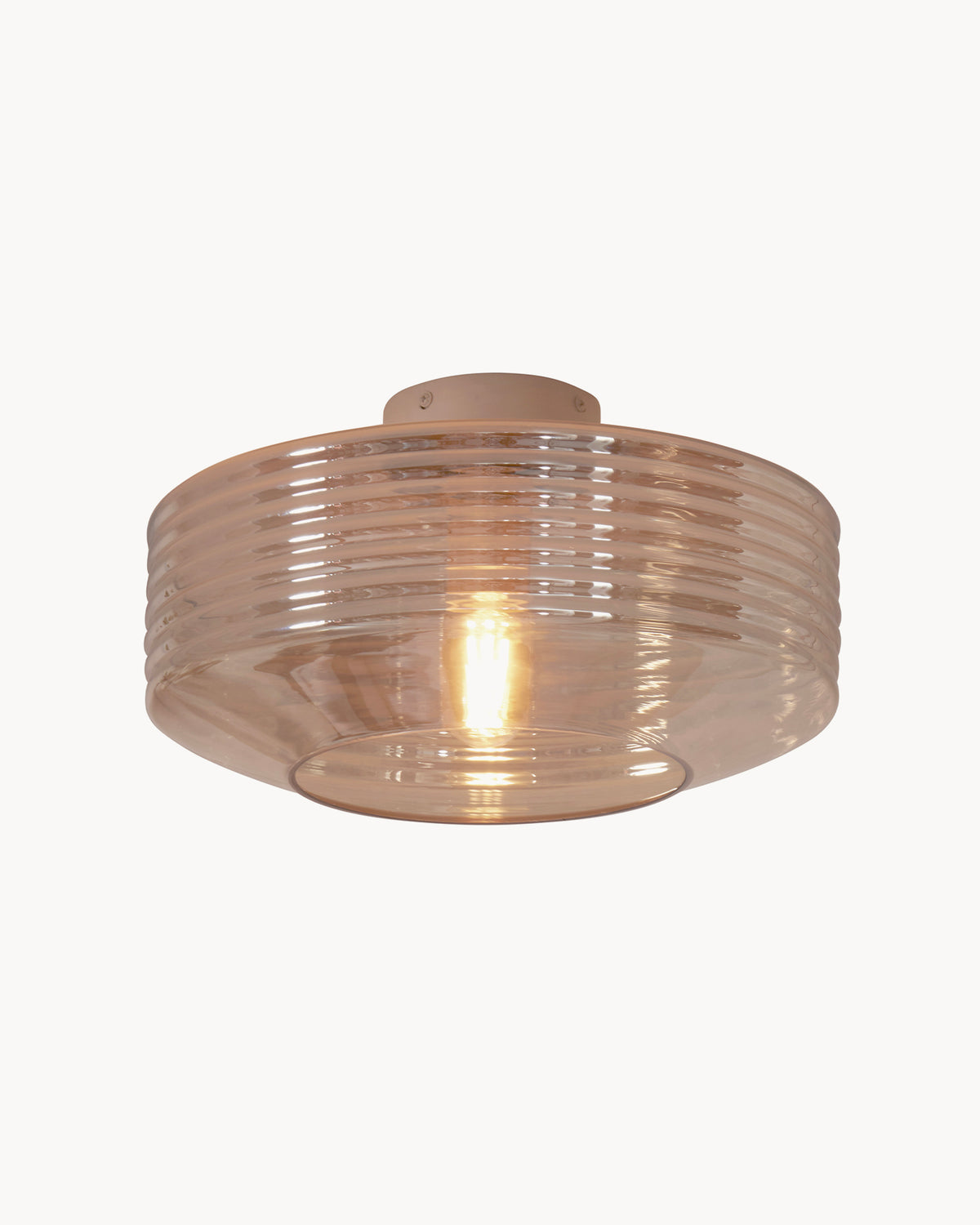 Lampada da soffitto in vetro rigato Verona