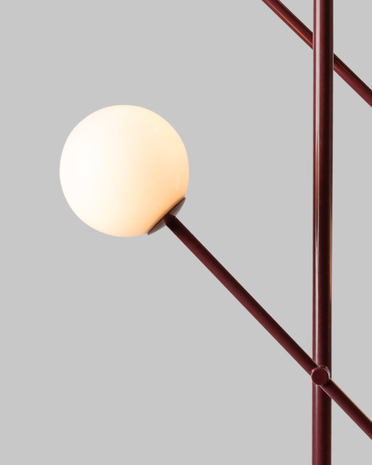 Lampada da terra in metallo e vetro Copenhagen