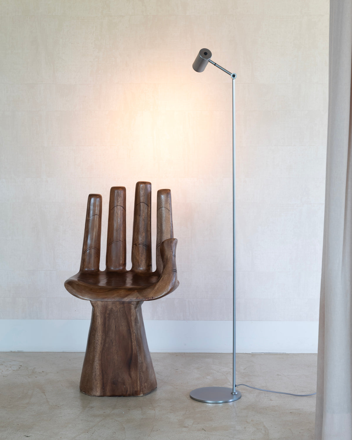 Lampada da terra in metallo Montreux