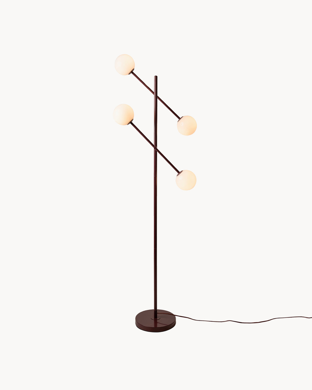 Lampada da terra in metallo e vetro Copenhagen