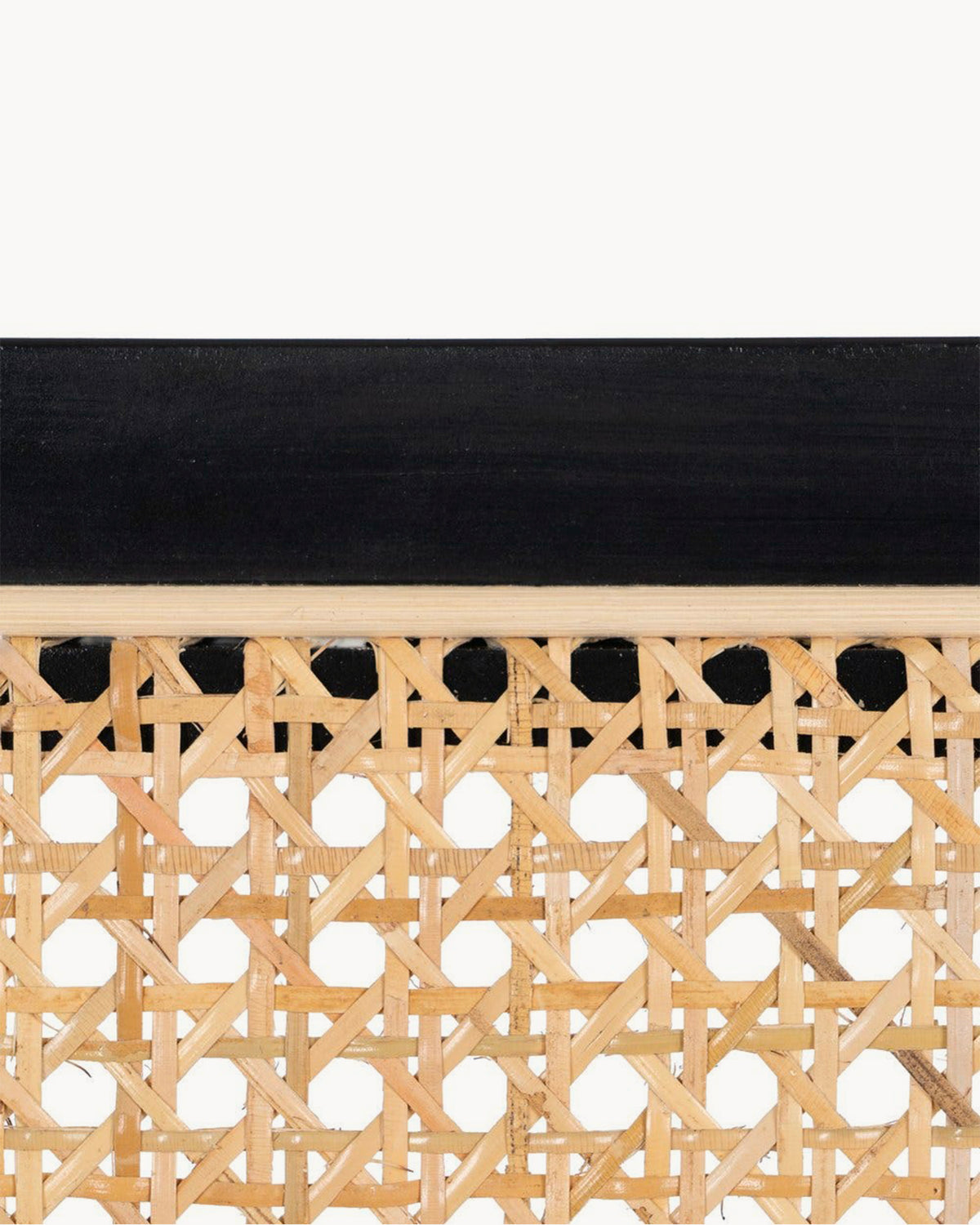 Set da 2 sedie da pranzo in legno e rattan Yuna
