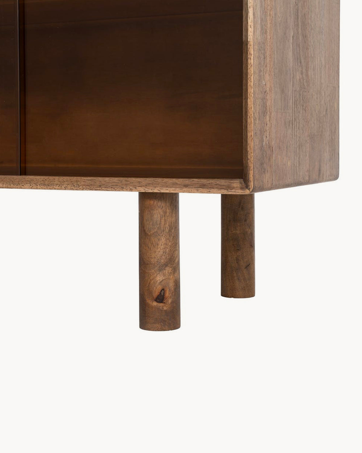 Credenza in legno e vetro Amy