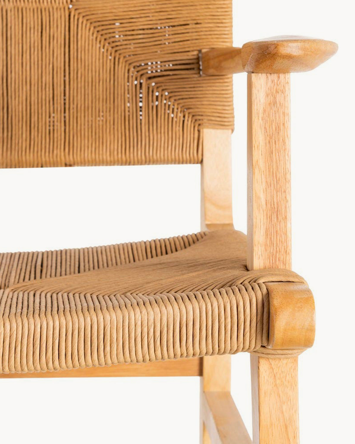 Set da 2 sedie da pranzo con braccioli in legno Cosme