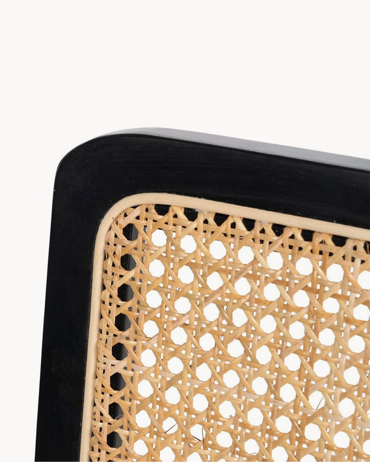 Set da 2 sedie da pranzo in legno e rattan Yuna
