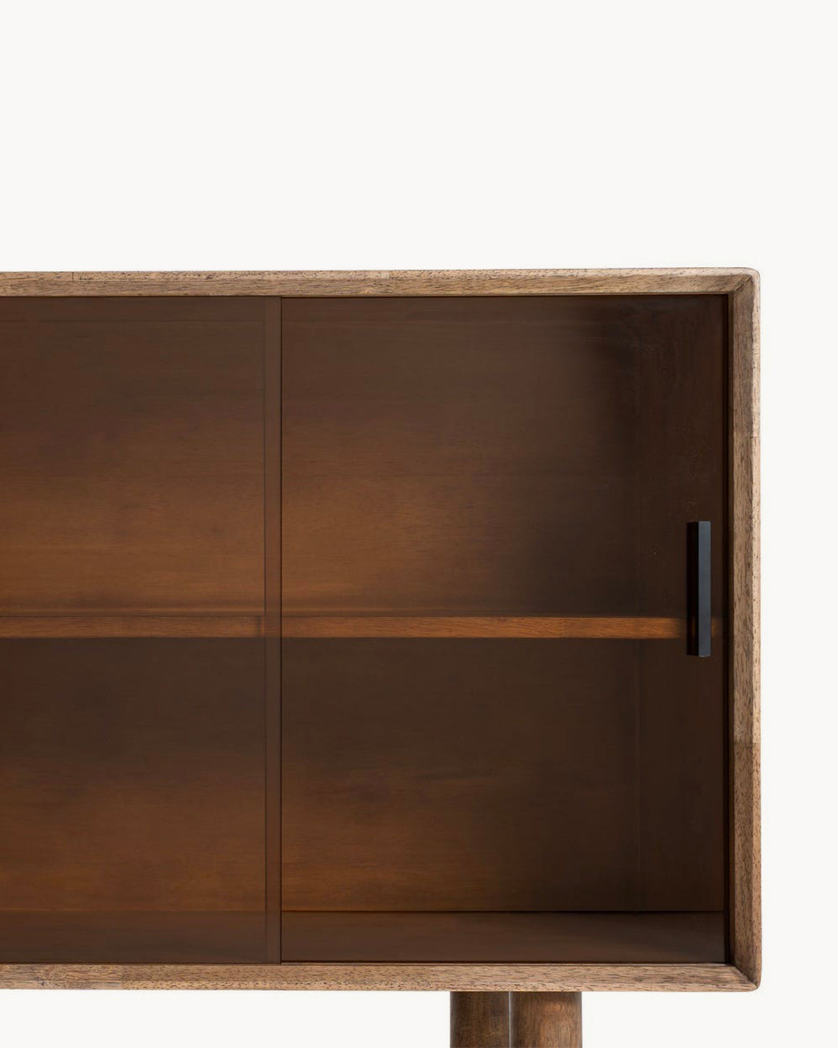 Credenza in legno e vetro Amy