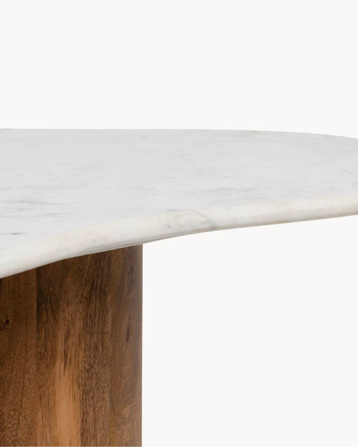 Tavolino da salotto in legno di mango e marmo Orla