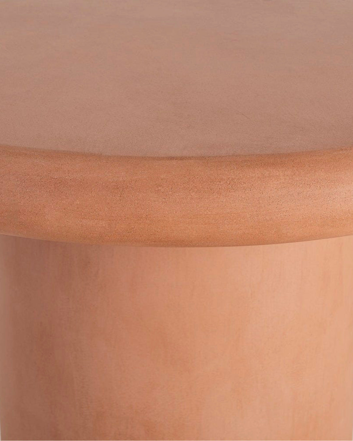 Tavolo da pranzo rotondo effetto microcemento Terrin