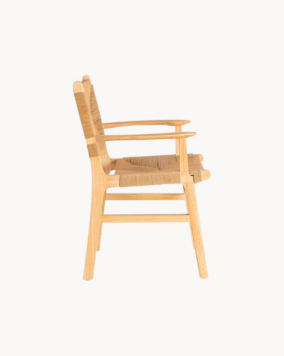 Set da 2 sedie da pranzo con braccioli in legno Cosme
