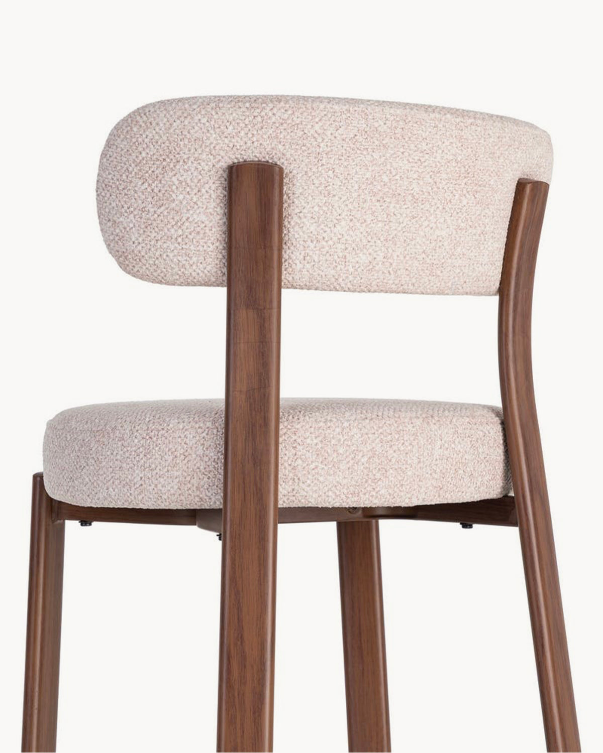Set da 4 sedie da pranzo imbottite in bouclé Oriel