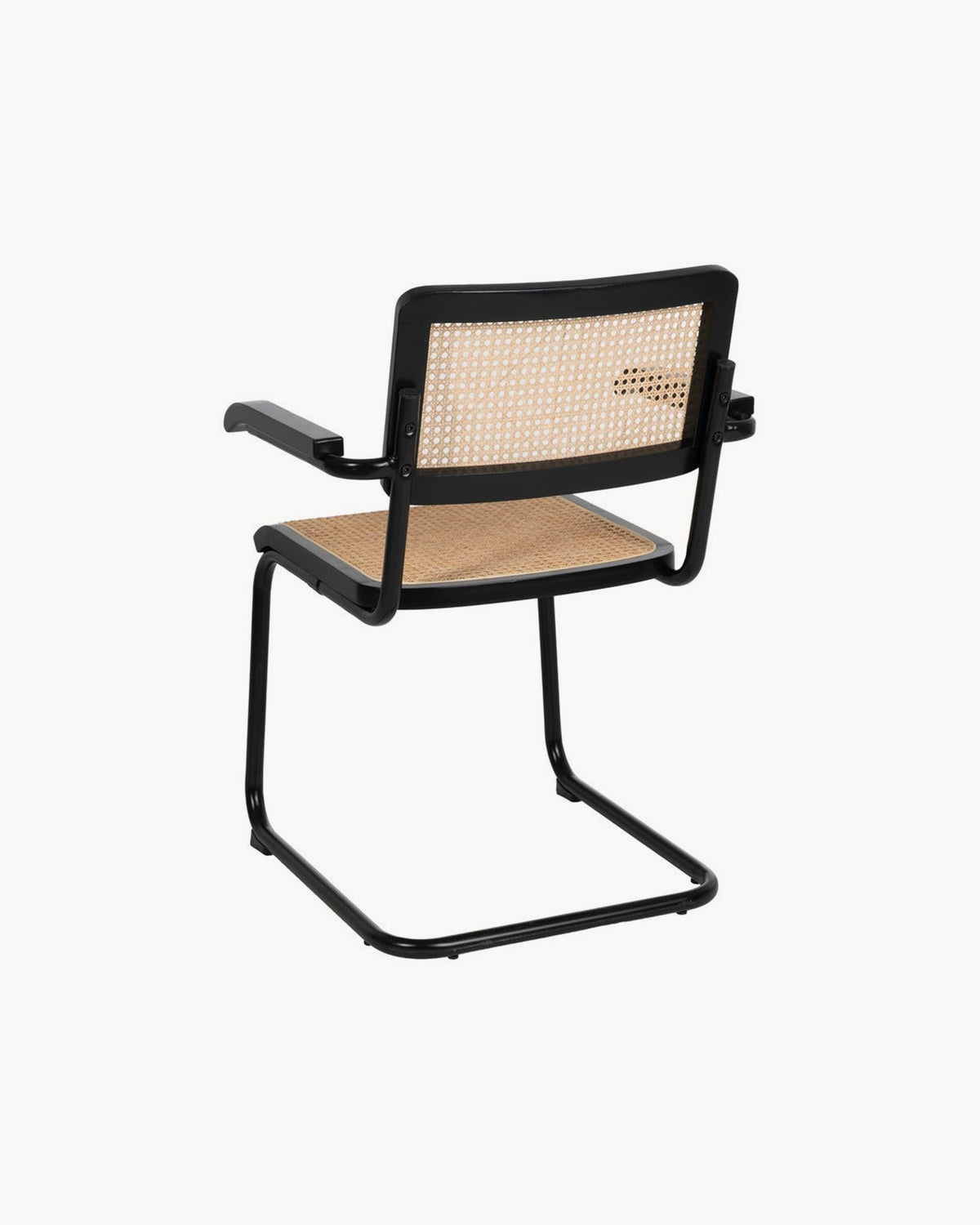 Set da 2 sedie da pranzo in legno e rattan Yuna
