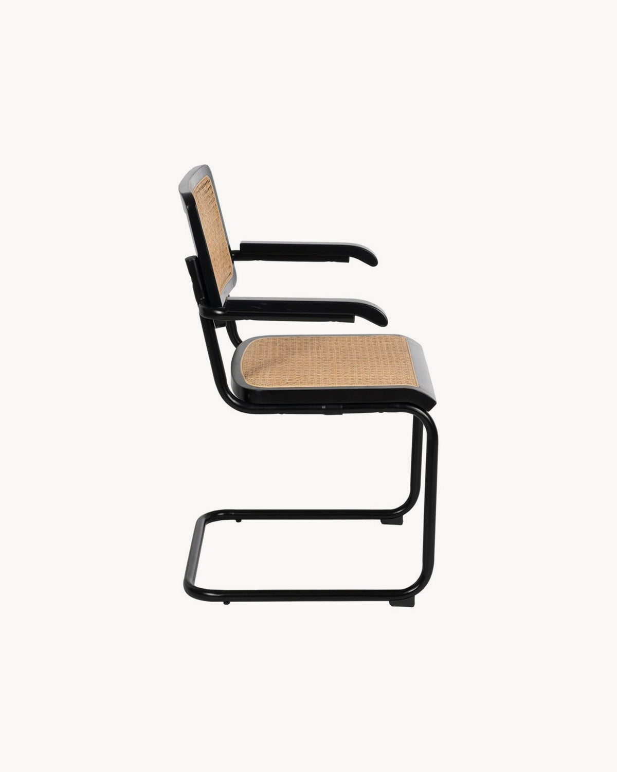 Set da 2 sedie da pranzo in legno e rattan Yuna