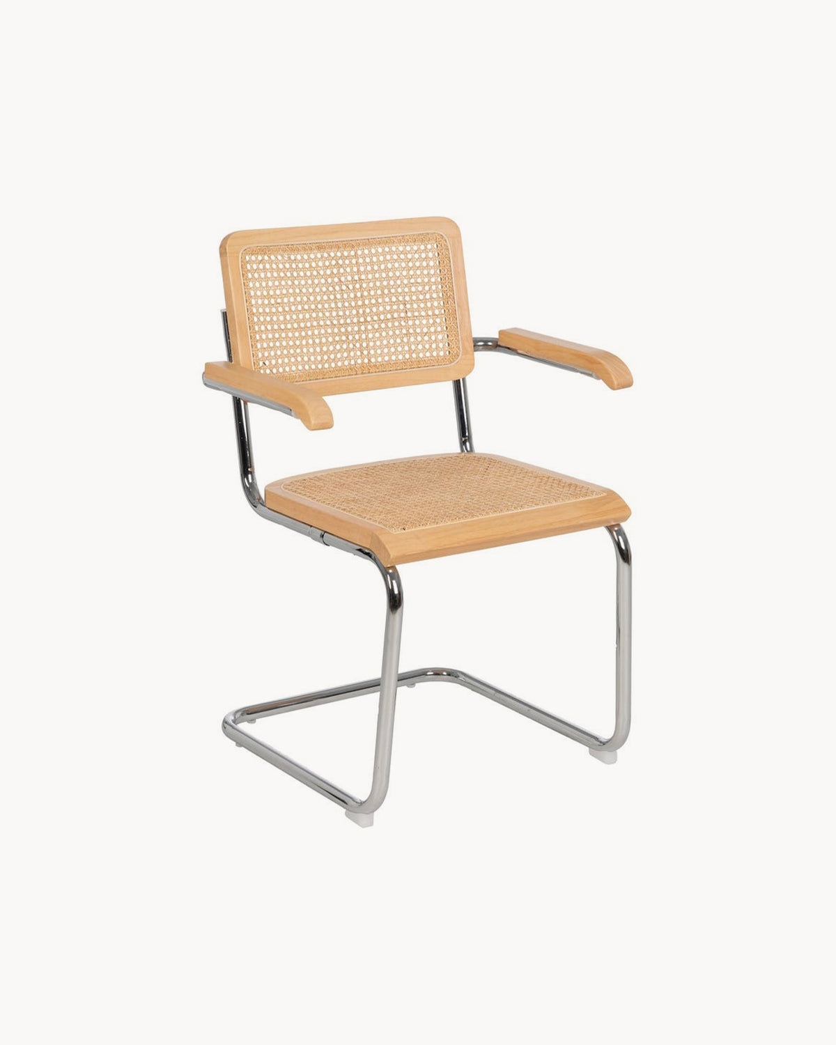 Set da 2 sedie da pranzo in legno e rattan Yuna