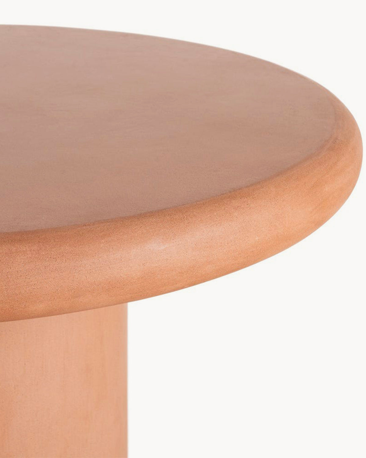 Tavolo da pranzo rotondo effetto microcemento Terrin