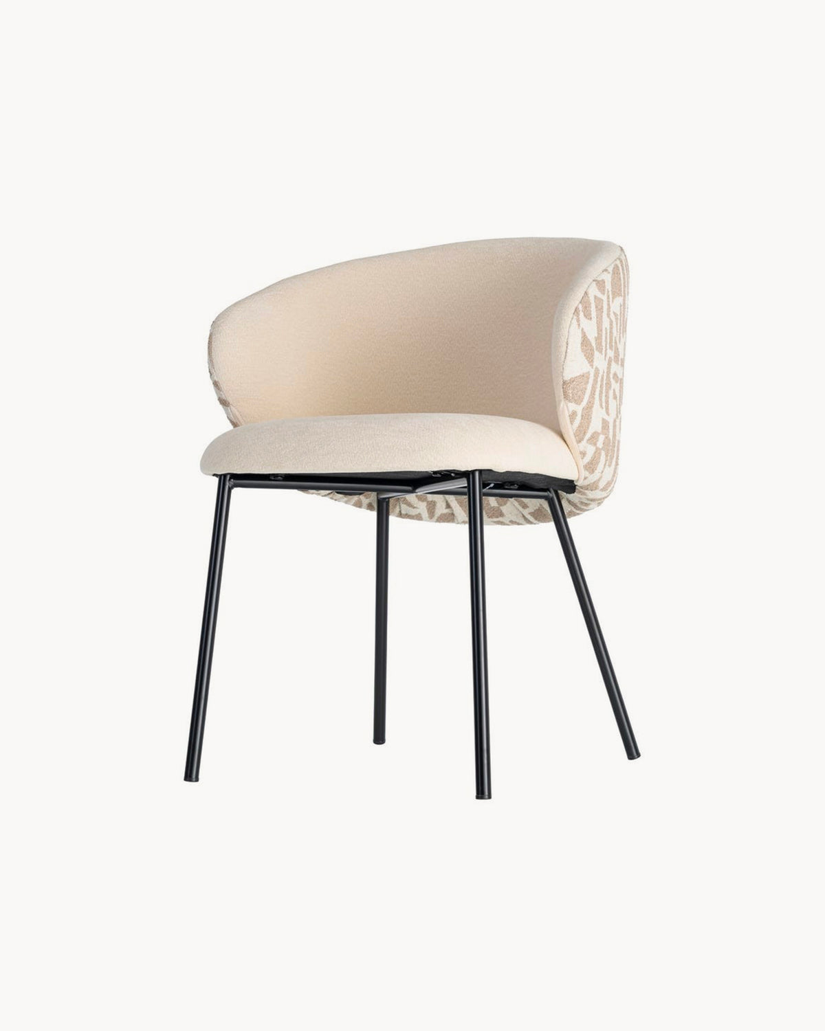 Set da 4 sedie da pranzo imbottite Tavia