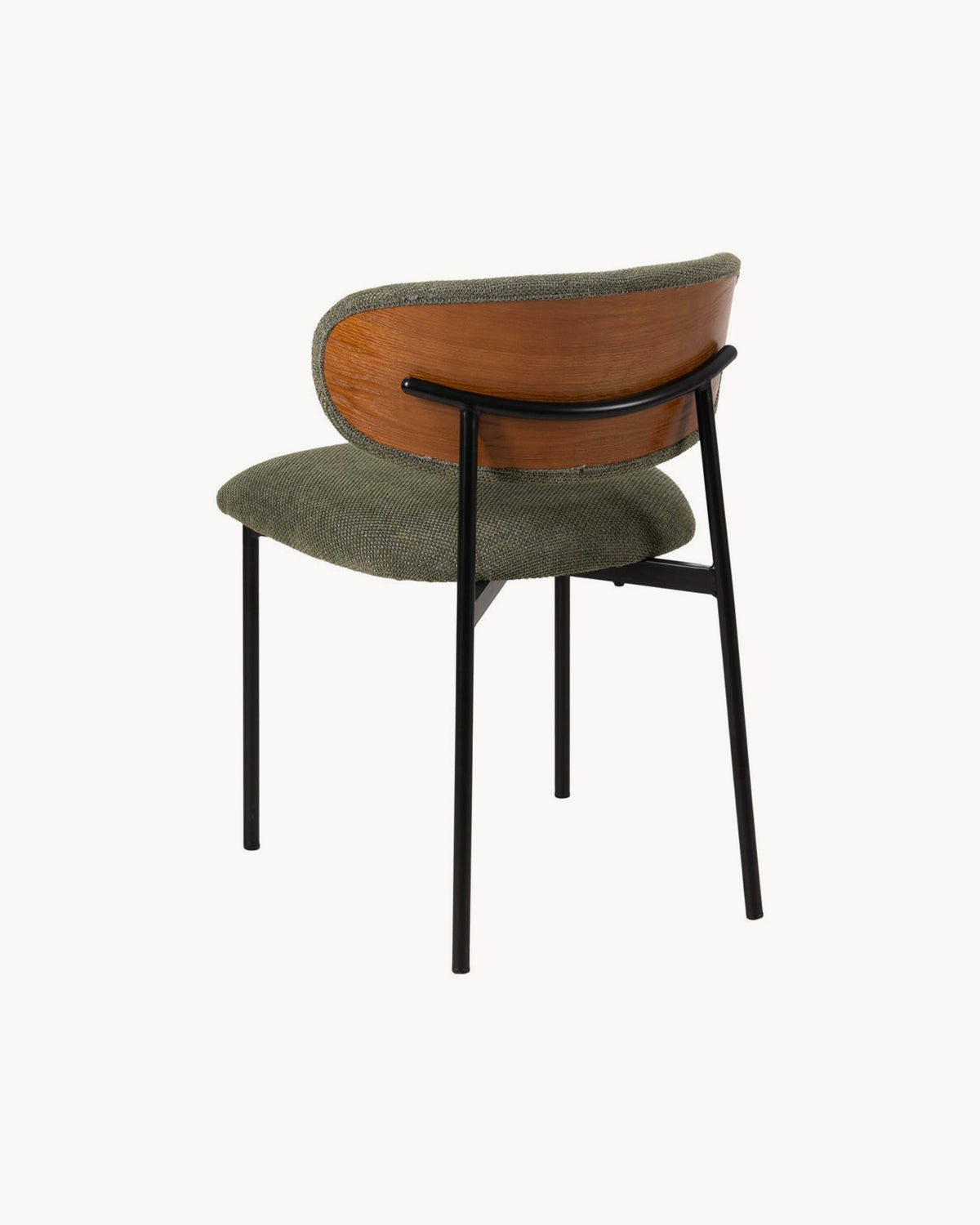 Set da 4 sedie da pranzo imbottite in tessuto Maelis
