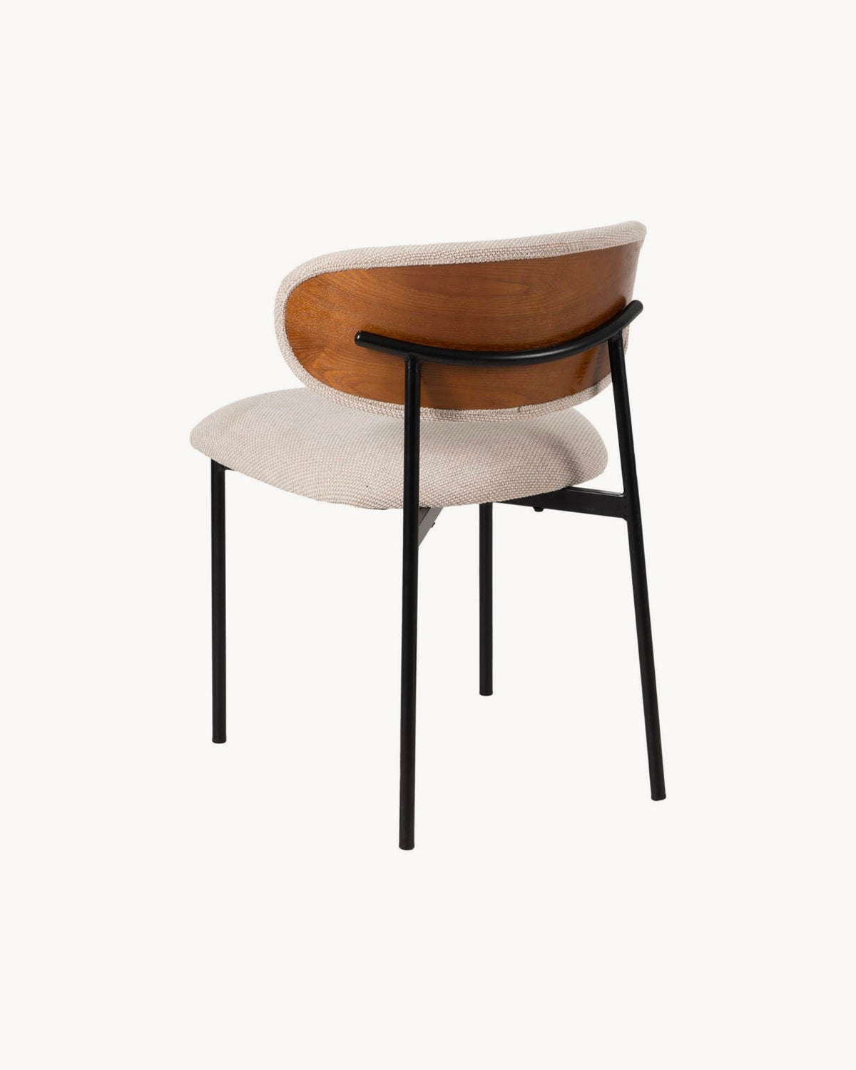 Set da 4 sedie da pranzo imbottite in tessuto Maelis