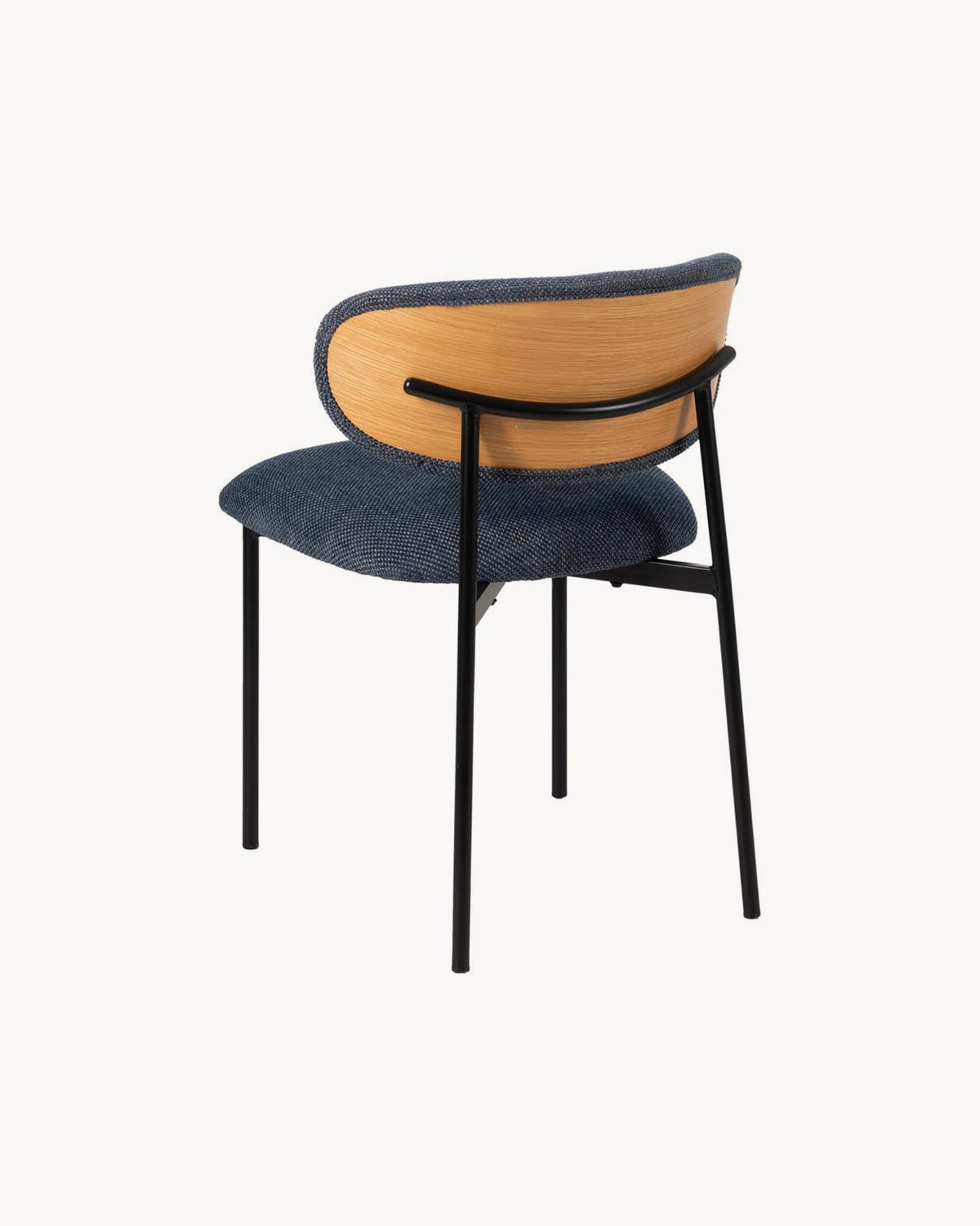 Set da 4 sedie da pranzo imbottite in tessuto Maelis
