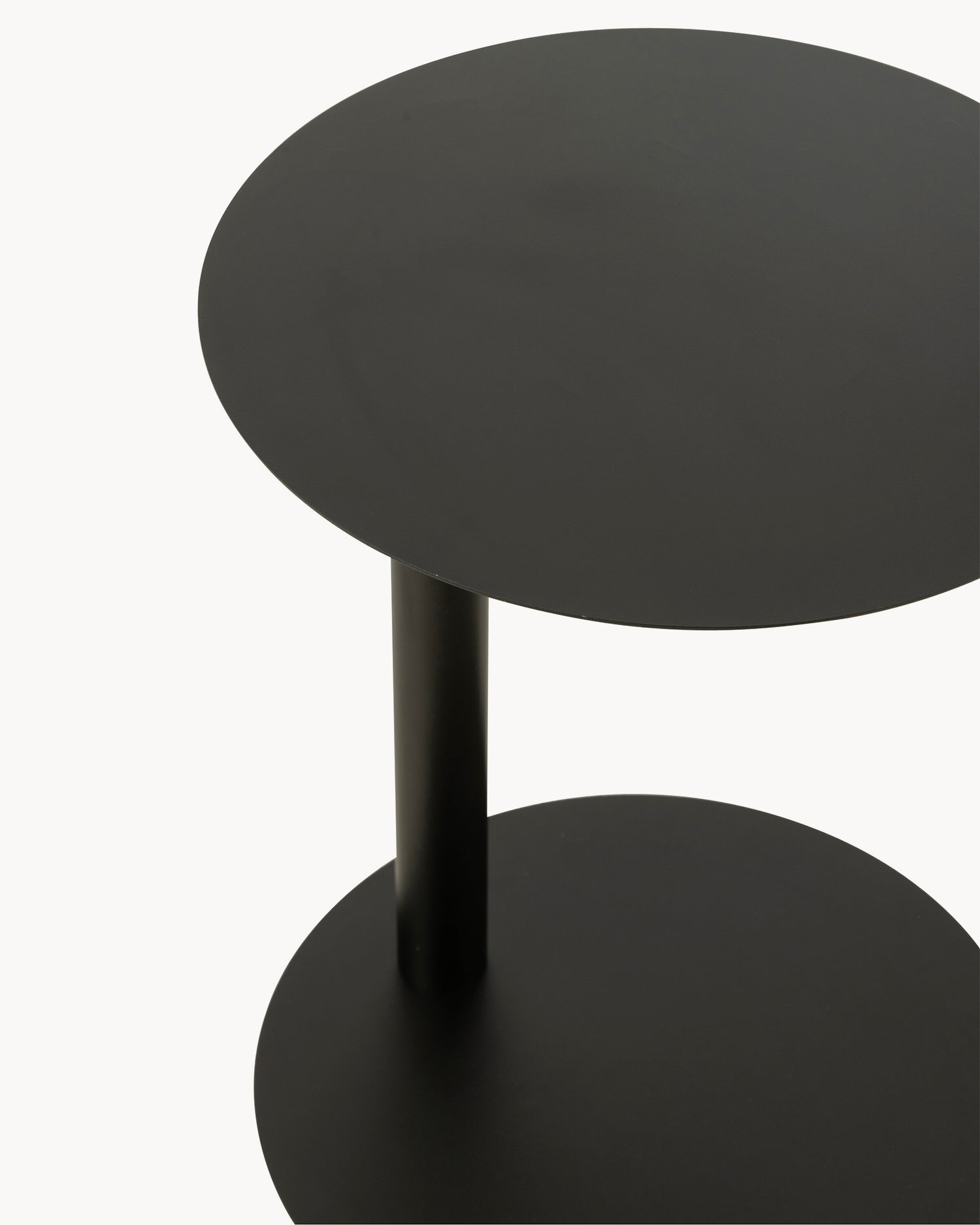 Tavolino in metallo Round, nero