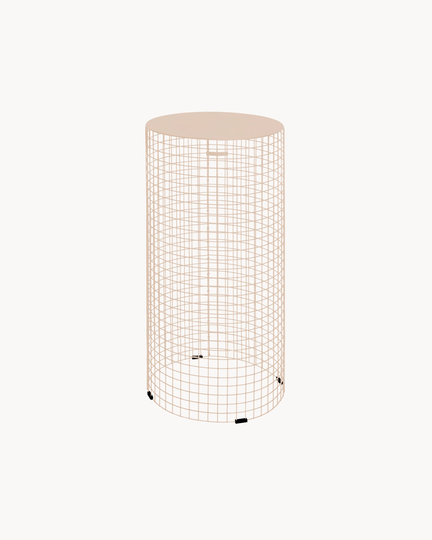 Tavolino rotondo in metallo Pedestal L