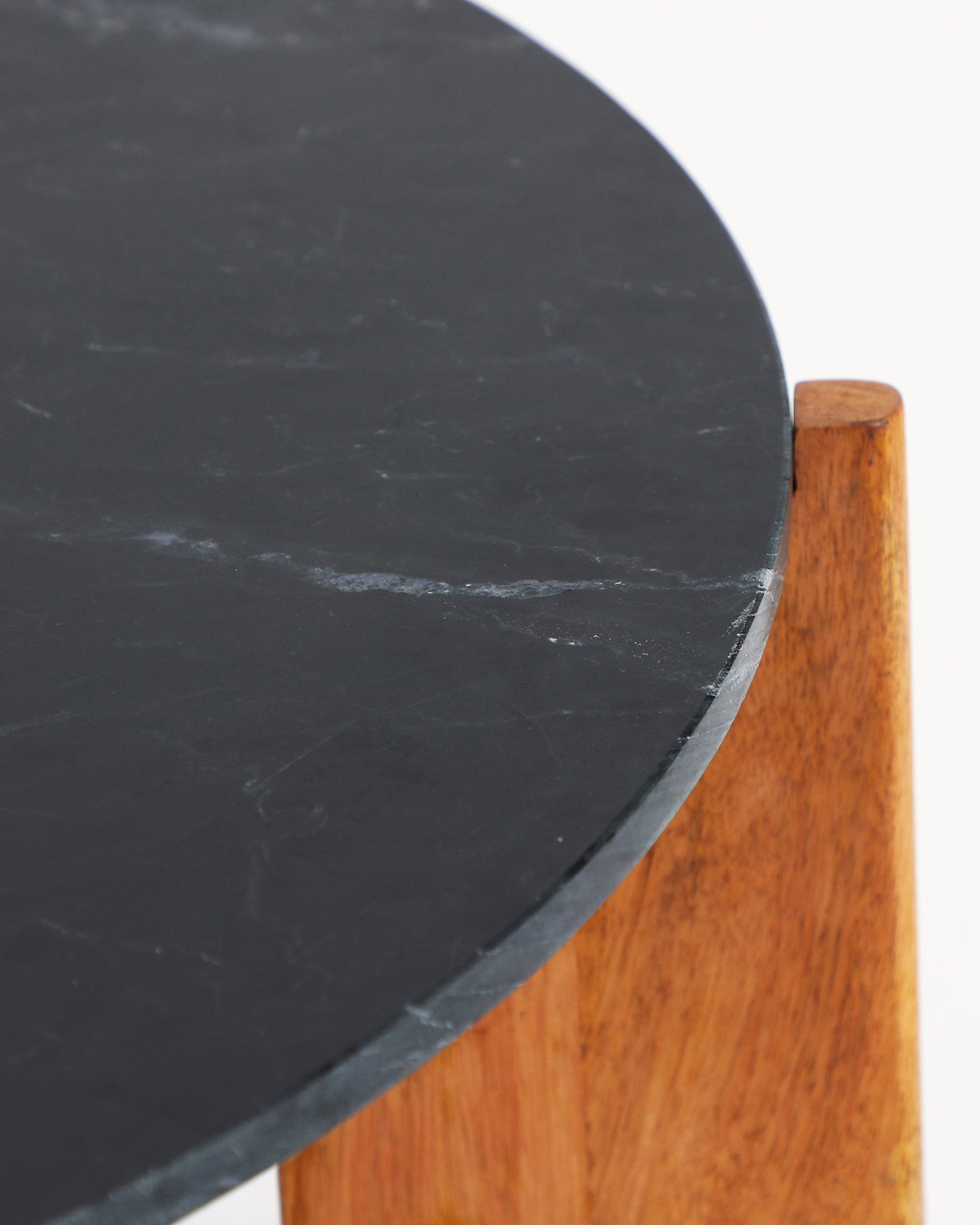Tavolino da salotto in legno con piano in marmo Valigny - Legno/Marmo