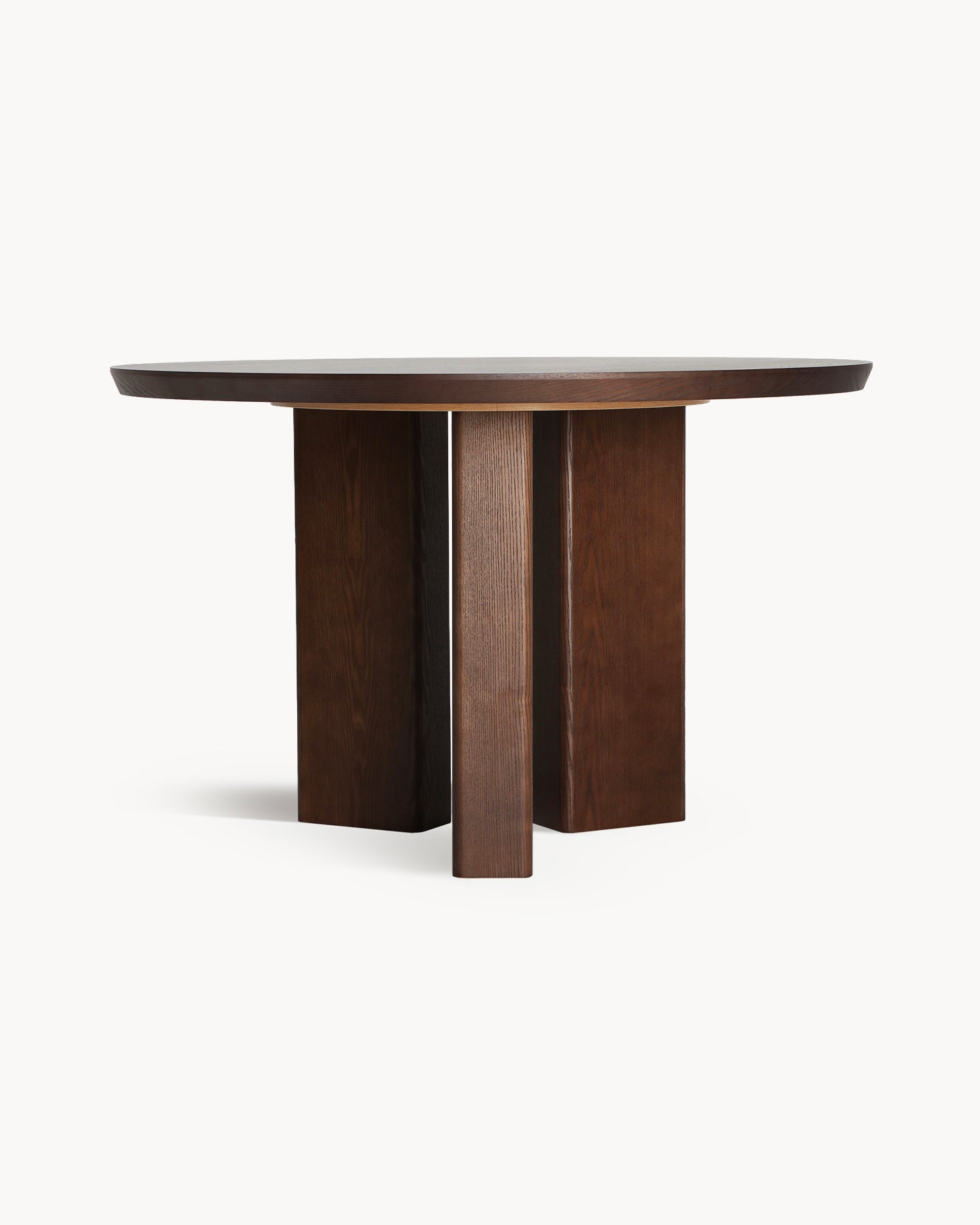 Tavolo da pranzo rotondo in legno Herzel - Legno/Marmo