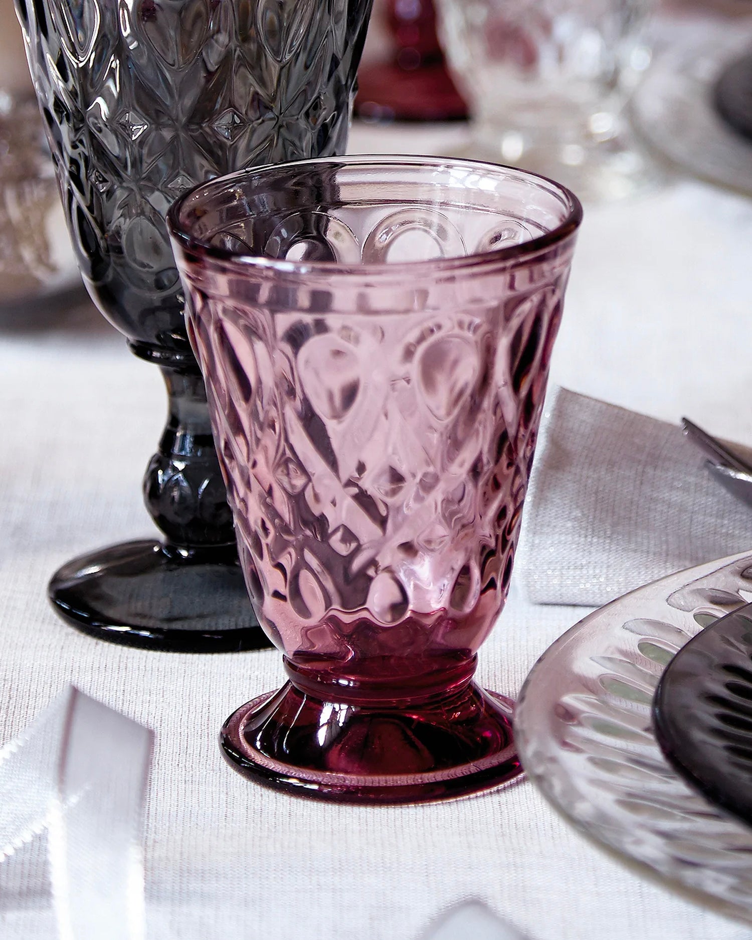 Set 6 bicchieri acqua in vetro Lyonnais