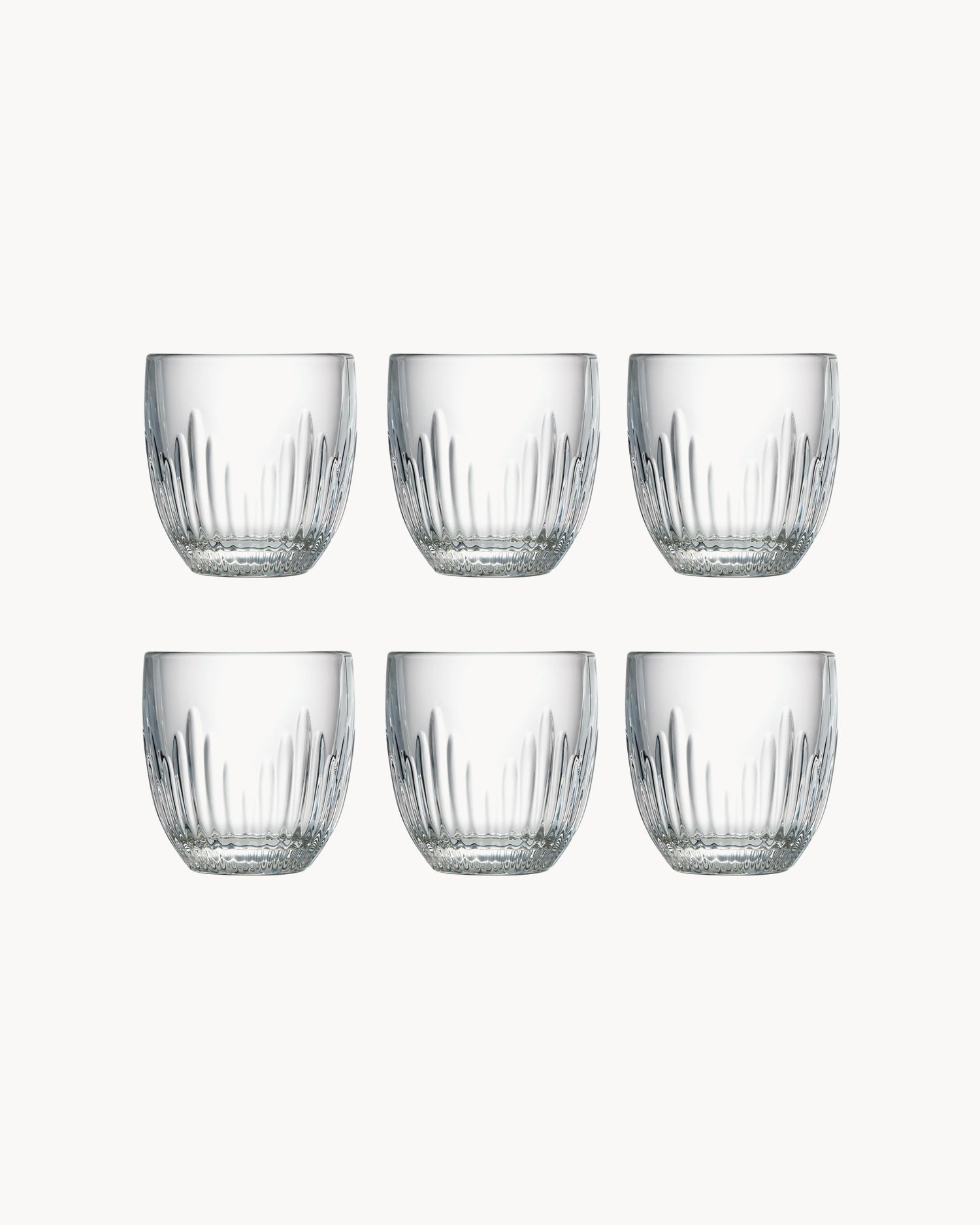 Set 6 bicchieri in vetro Troquet, Jeux