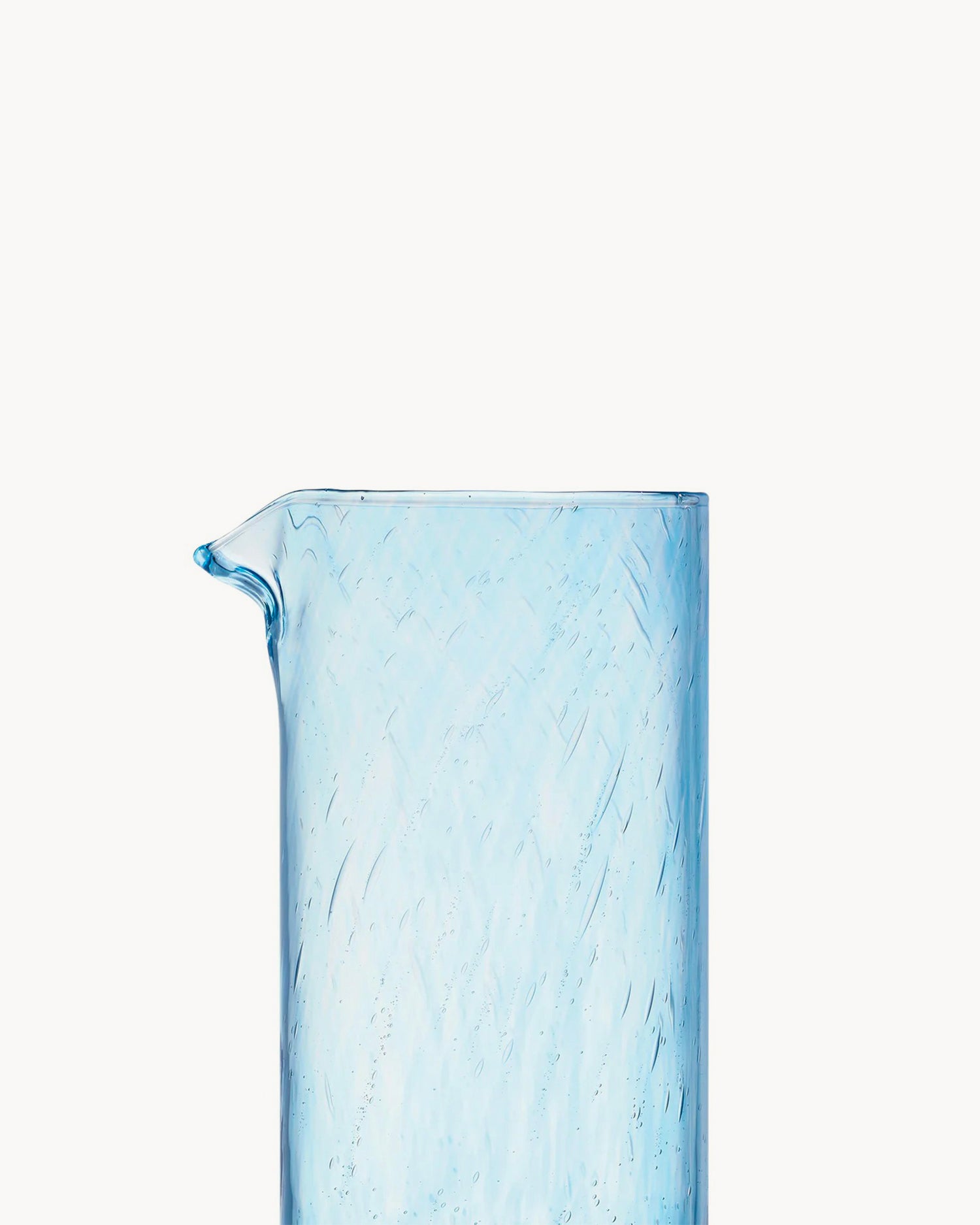 Caraffa in vetro con bolle Craft, azzurro