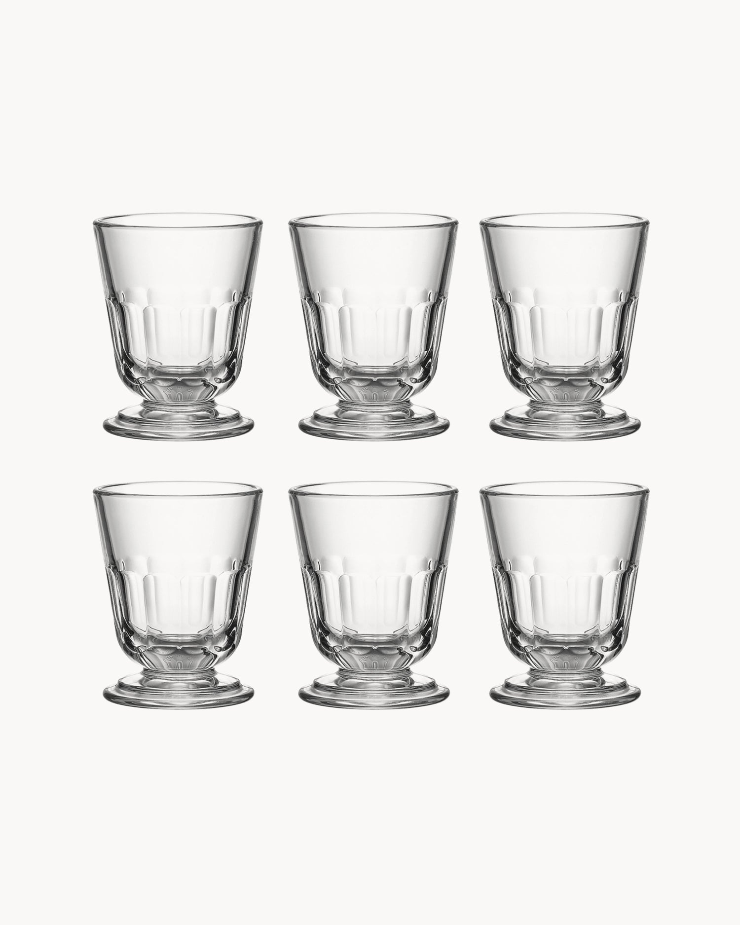 Set 6 bicchieri acqua in vetro Perigord