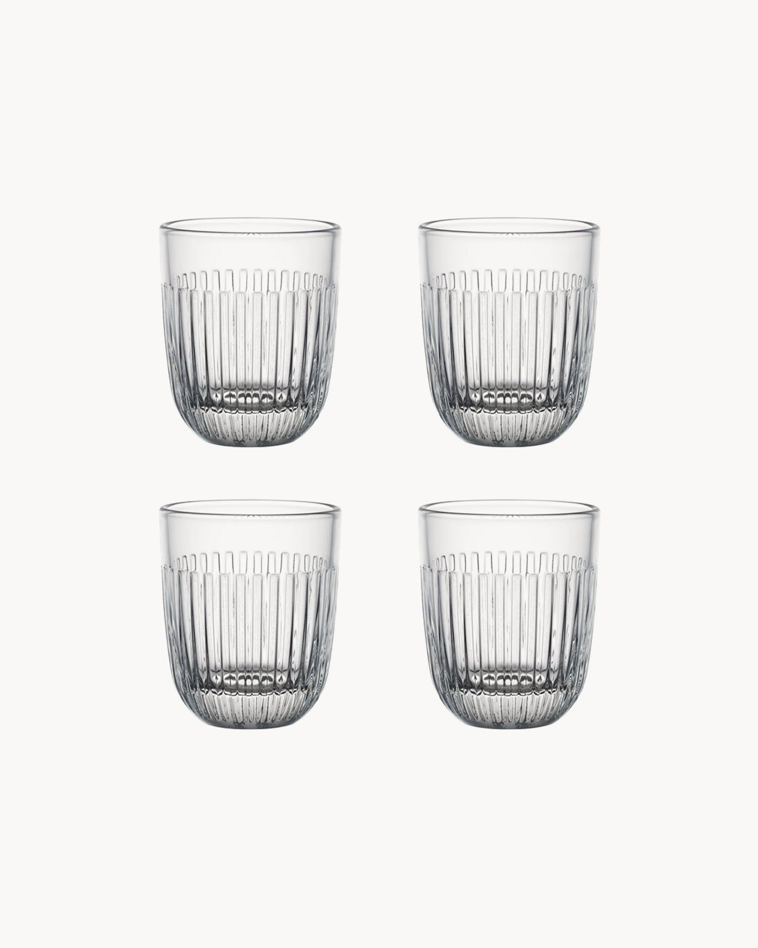 Set 4 bicchieri acqua in vetro Ouessant