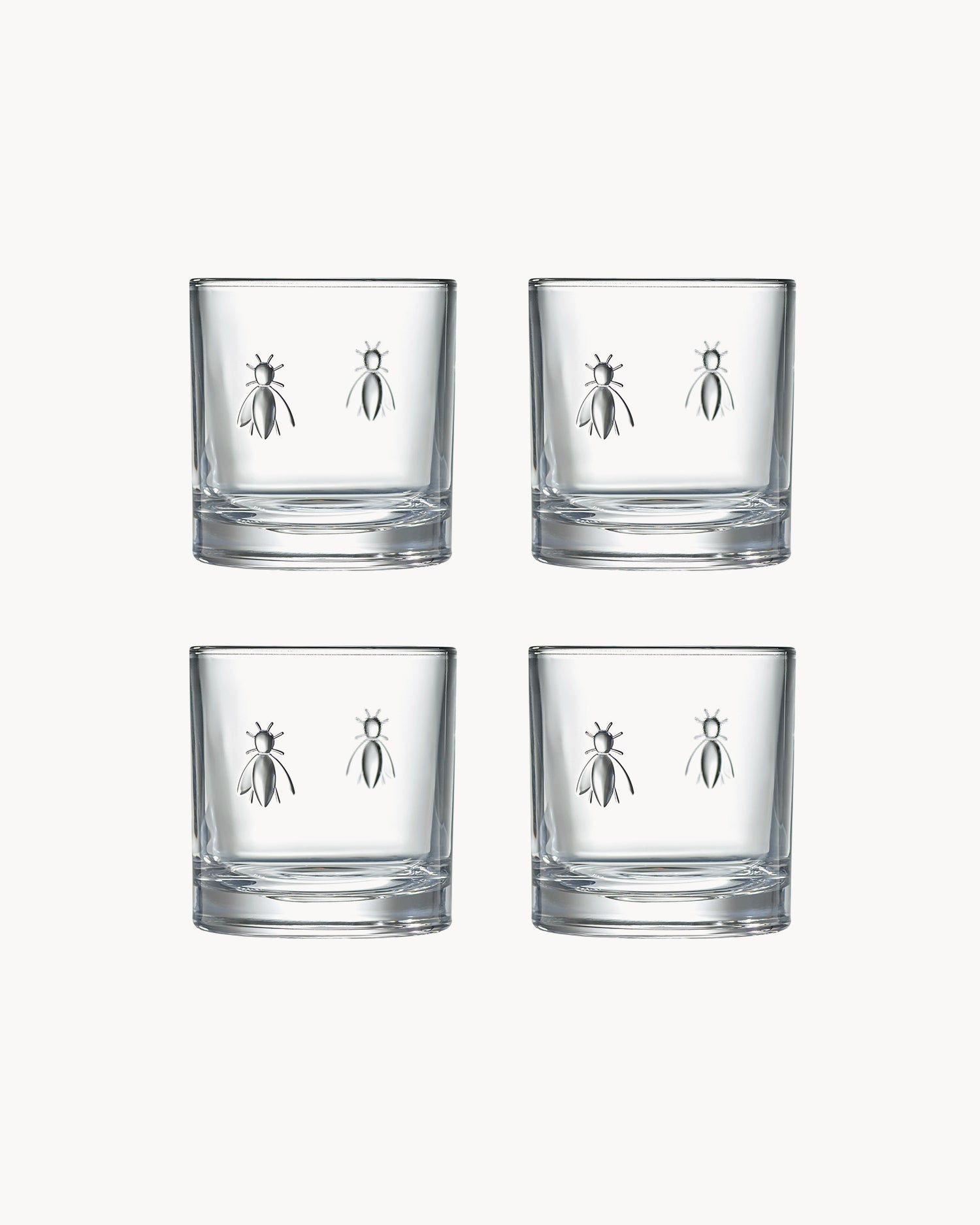 Set 4 bicchieri da whisky Abeille
