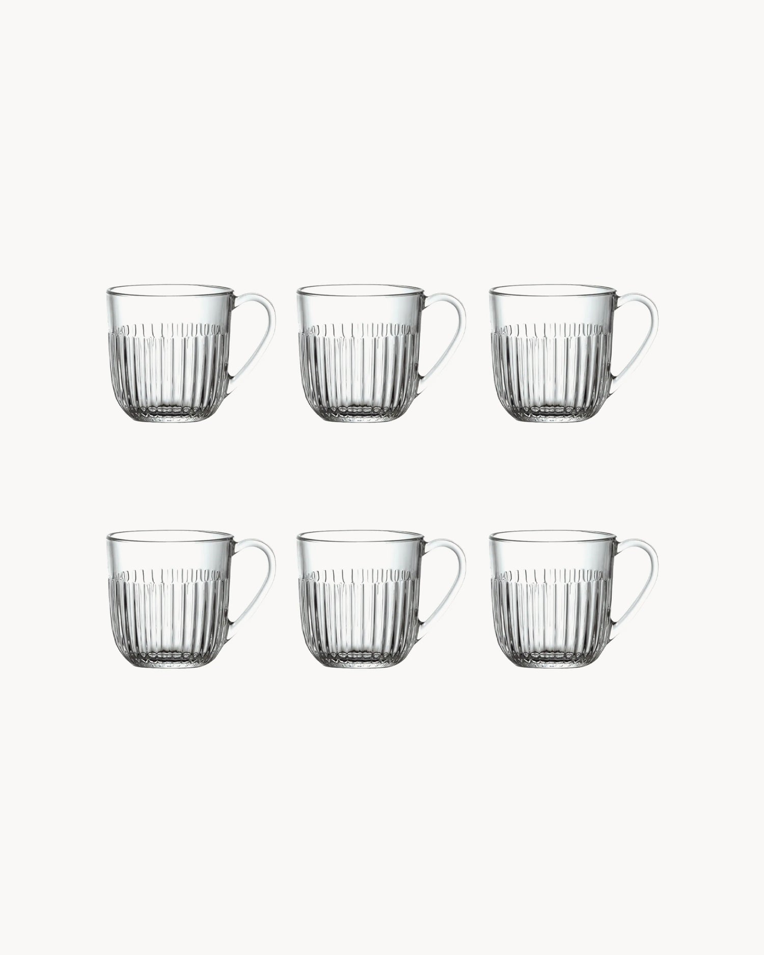 Set 6 tazzine da caffè in vetro Ouessant