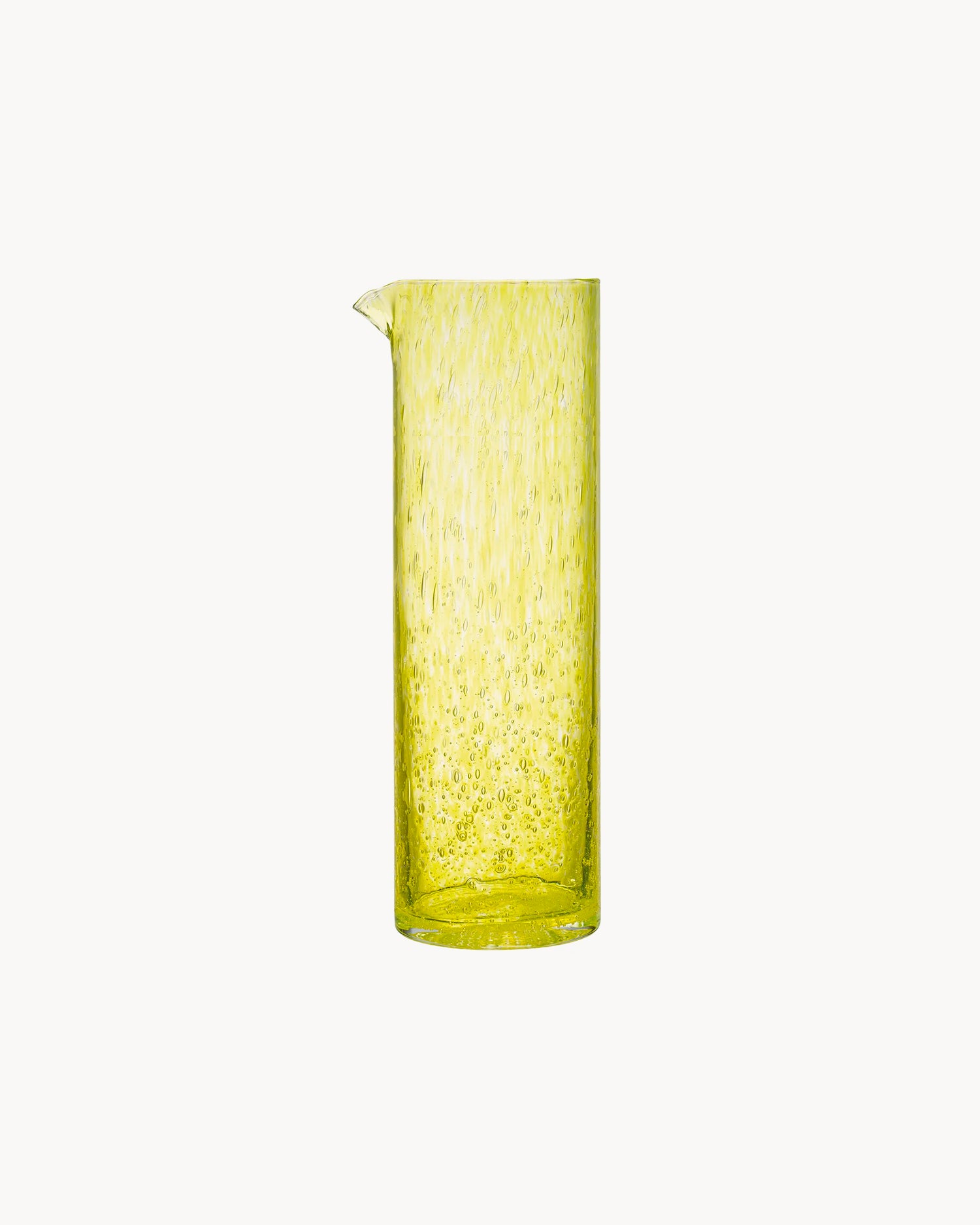 Caraffa in vetro con bolle Craft, giallo
