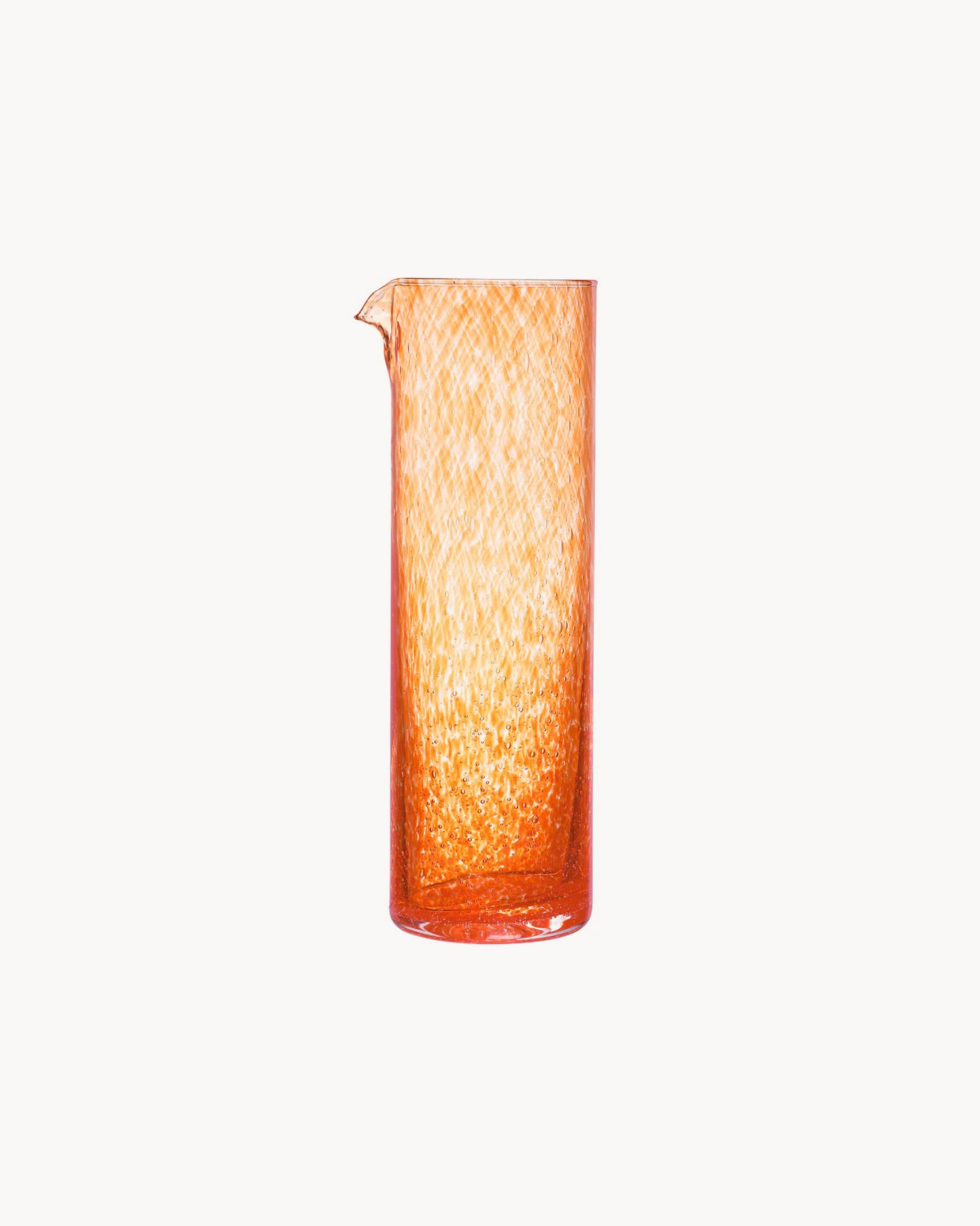 Caraffa in vetro con bolle Craft, arancione