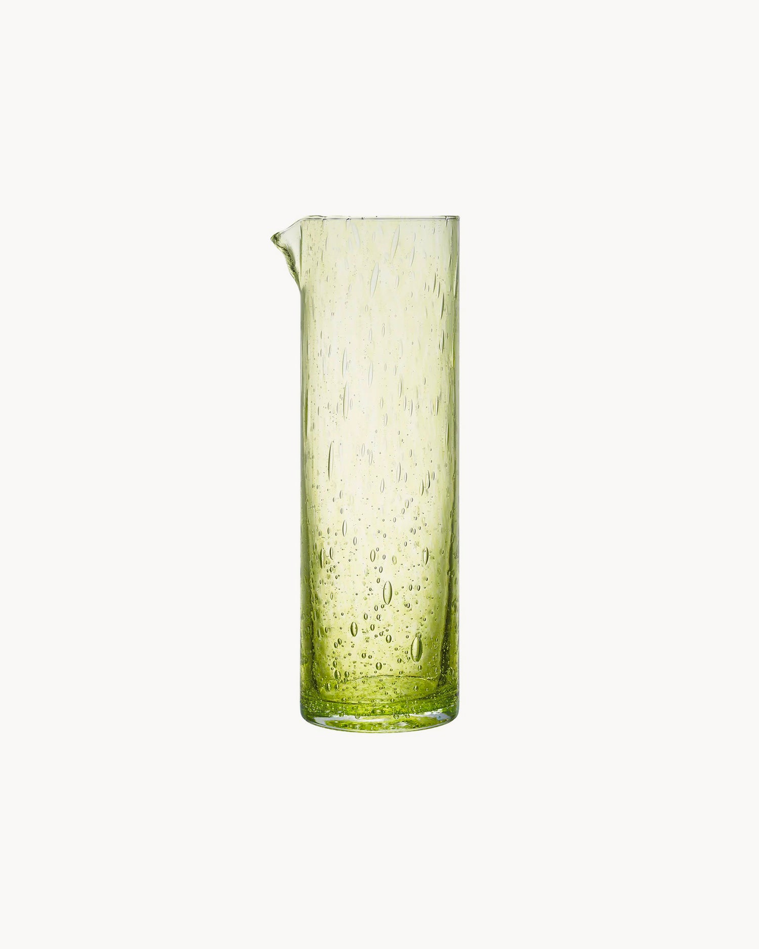 Caraffa in vetro con bolle Craft, verde