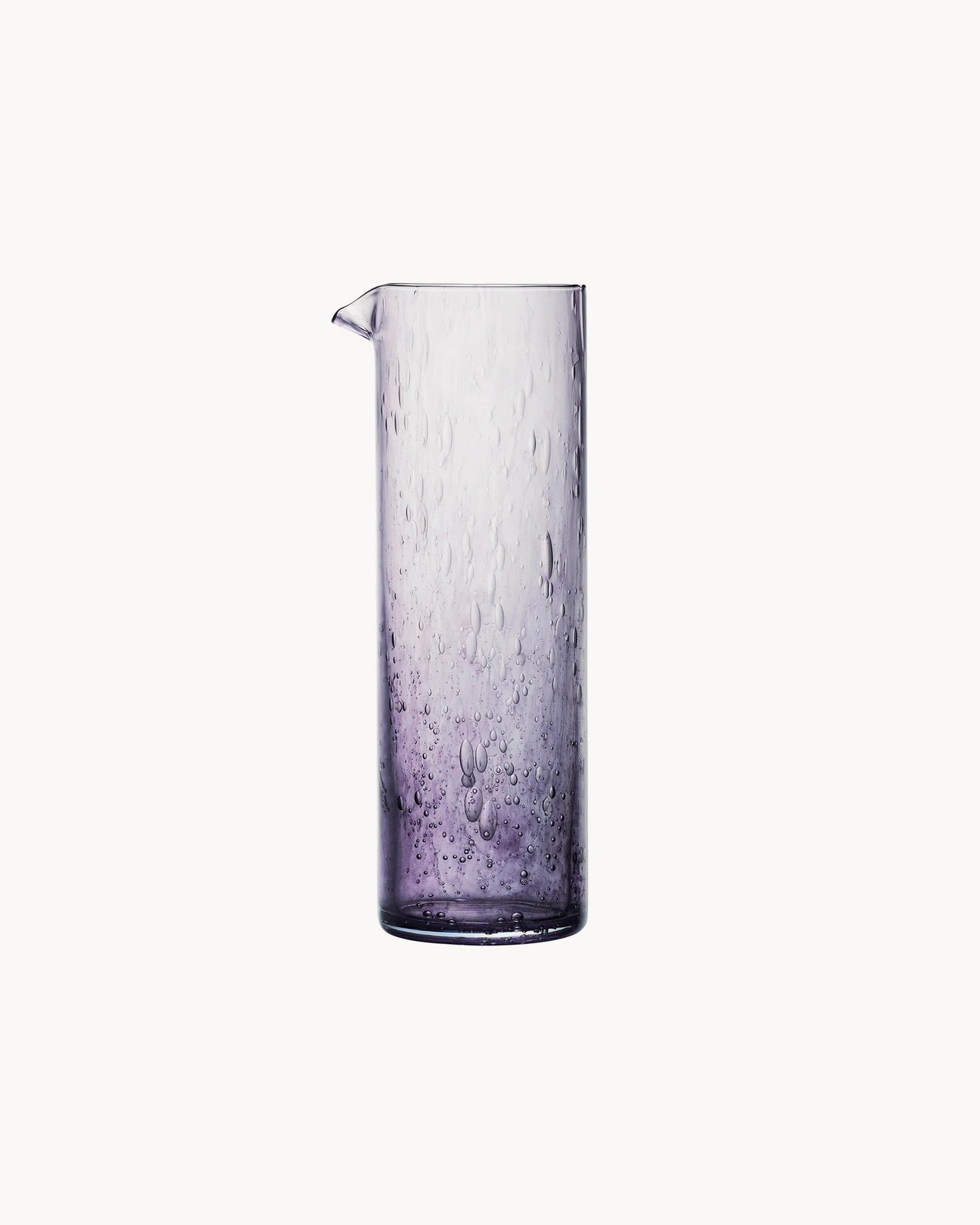 Caraffa in vetro con bolle Craft, viola