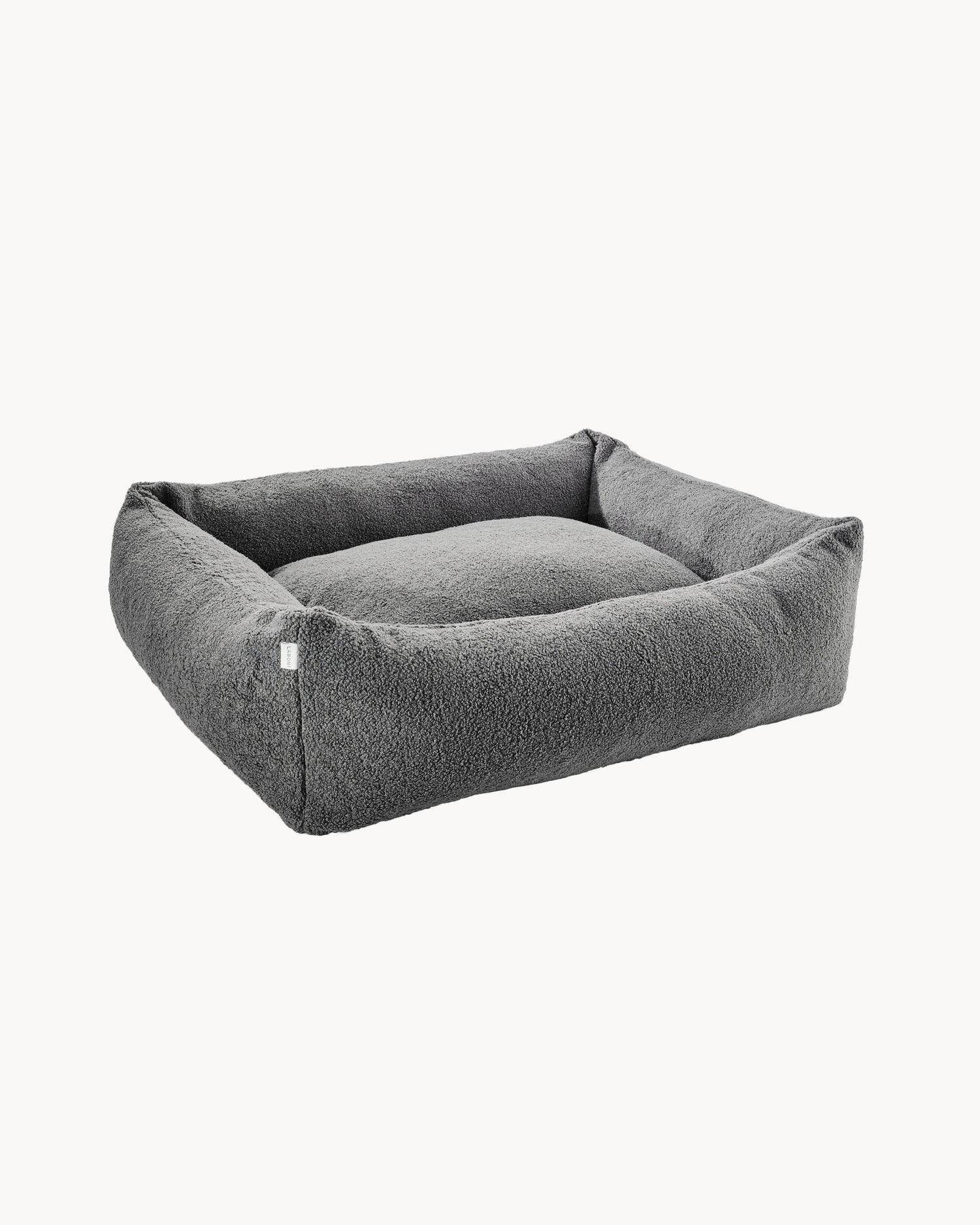 Cuccia per cani in tessuto bouclè Teddy, grigia