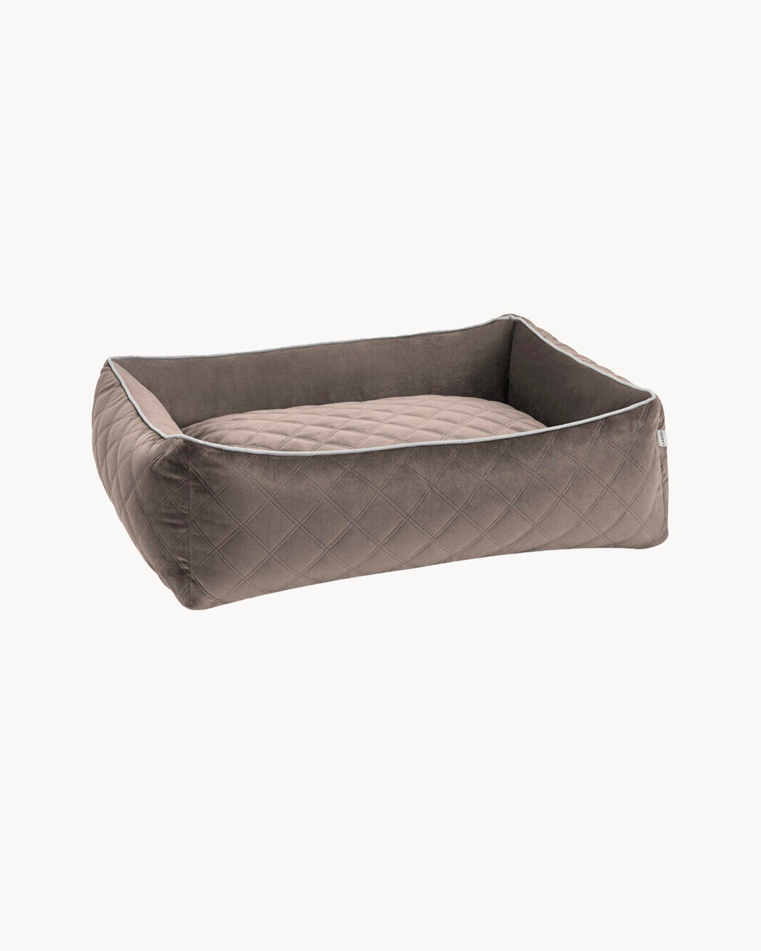 Cuccia per cani in velluto Oxford, tortora