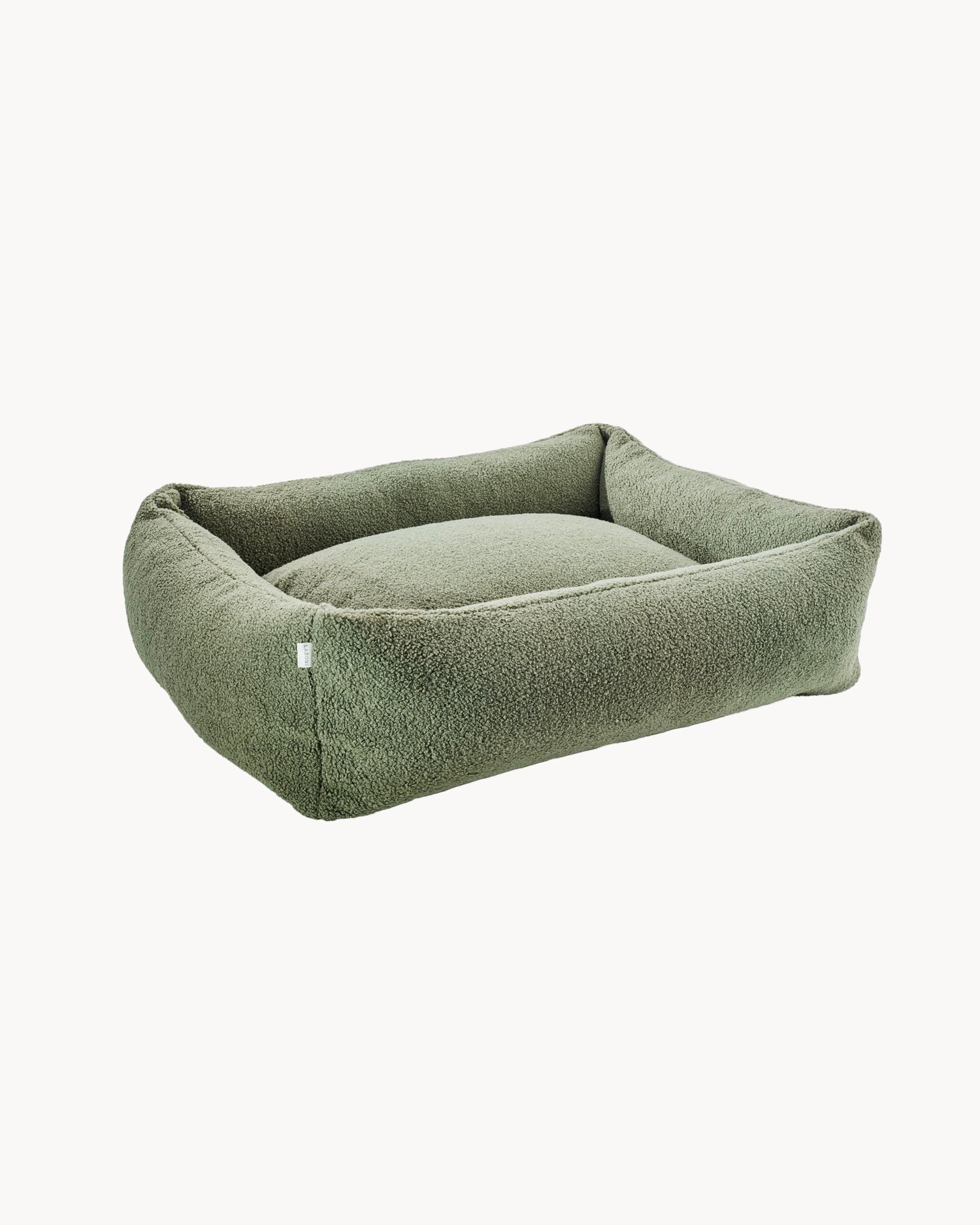 Cuccia per cani in tessuto bouclè Teddy, verde oliva