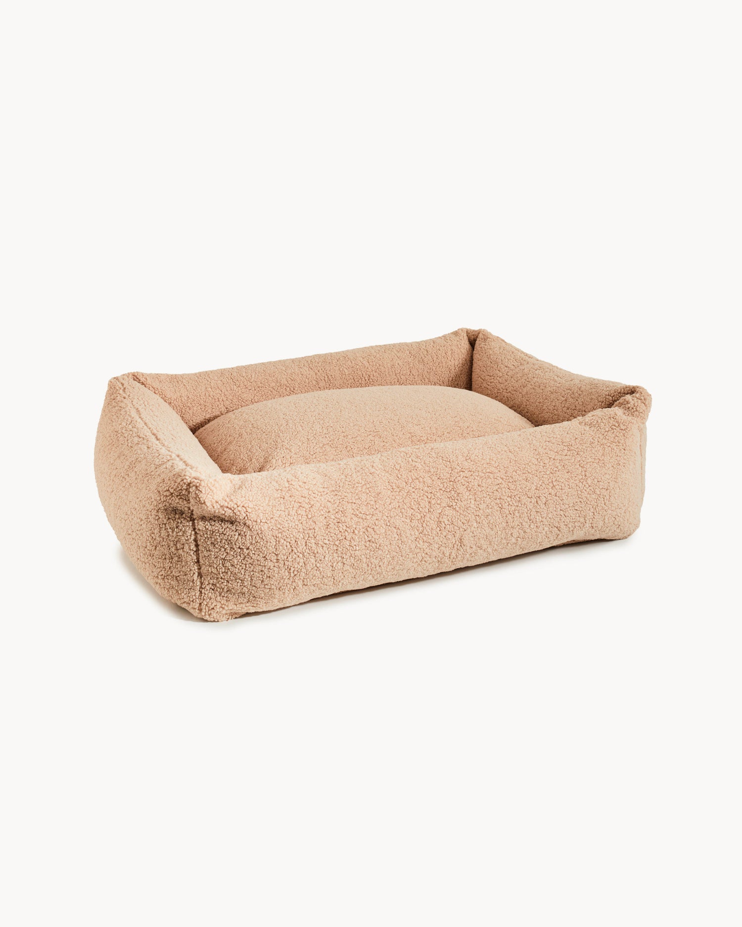Cuccia per cani in tessuto bouclè Teddy, crema